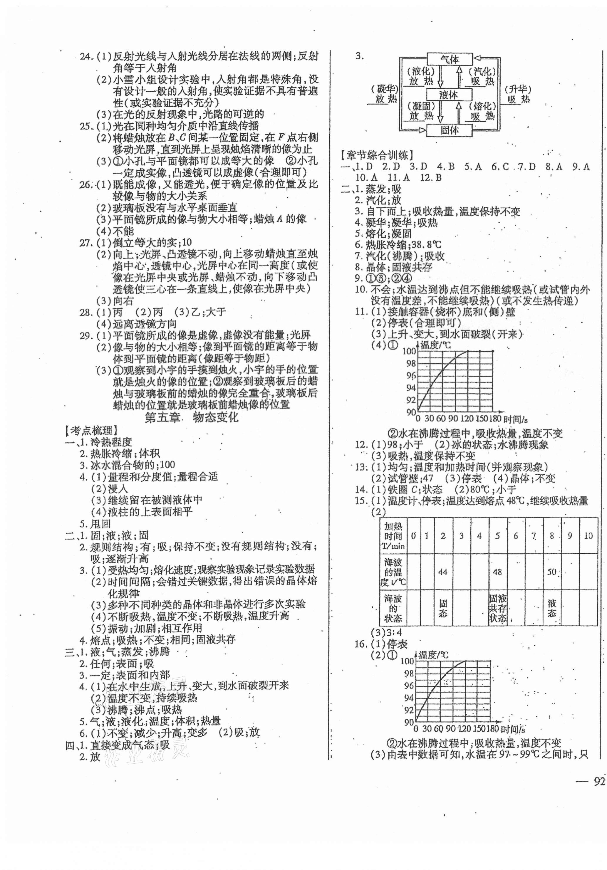 2021年全練中考總復(fù)習(xí)物理哈爾濱專版 參考答案第3頁