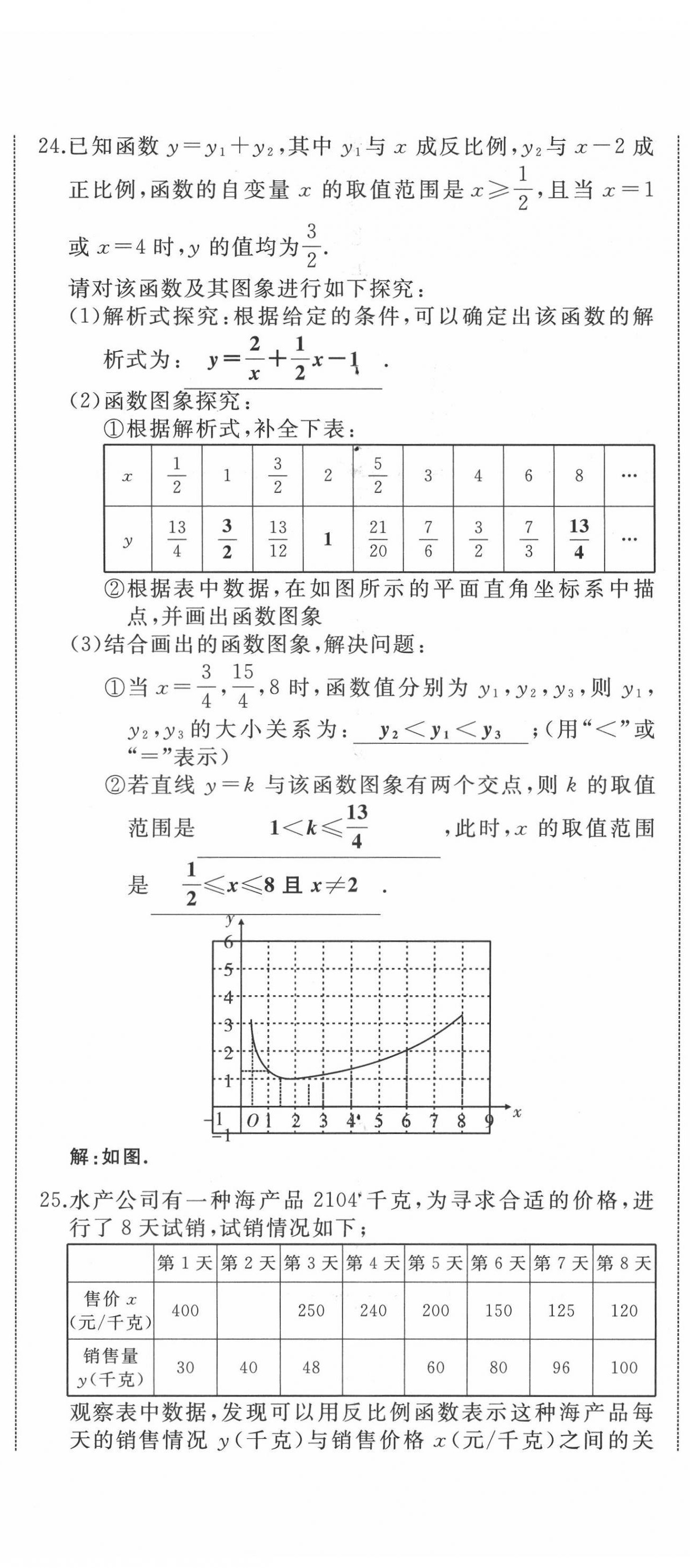 2021年名校一號夢啟課堂九年級數(shù)學下冊人教版 第5頁