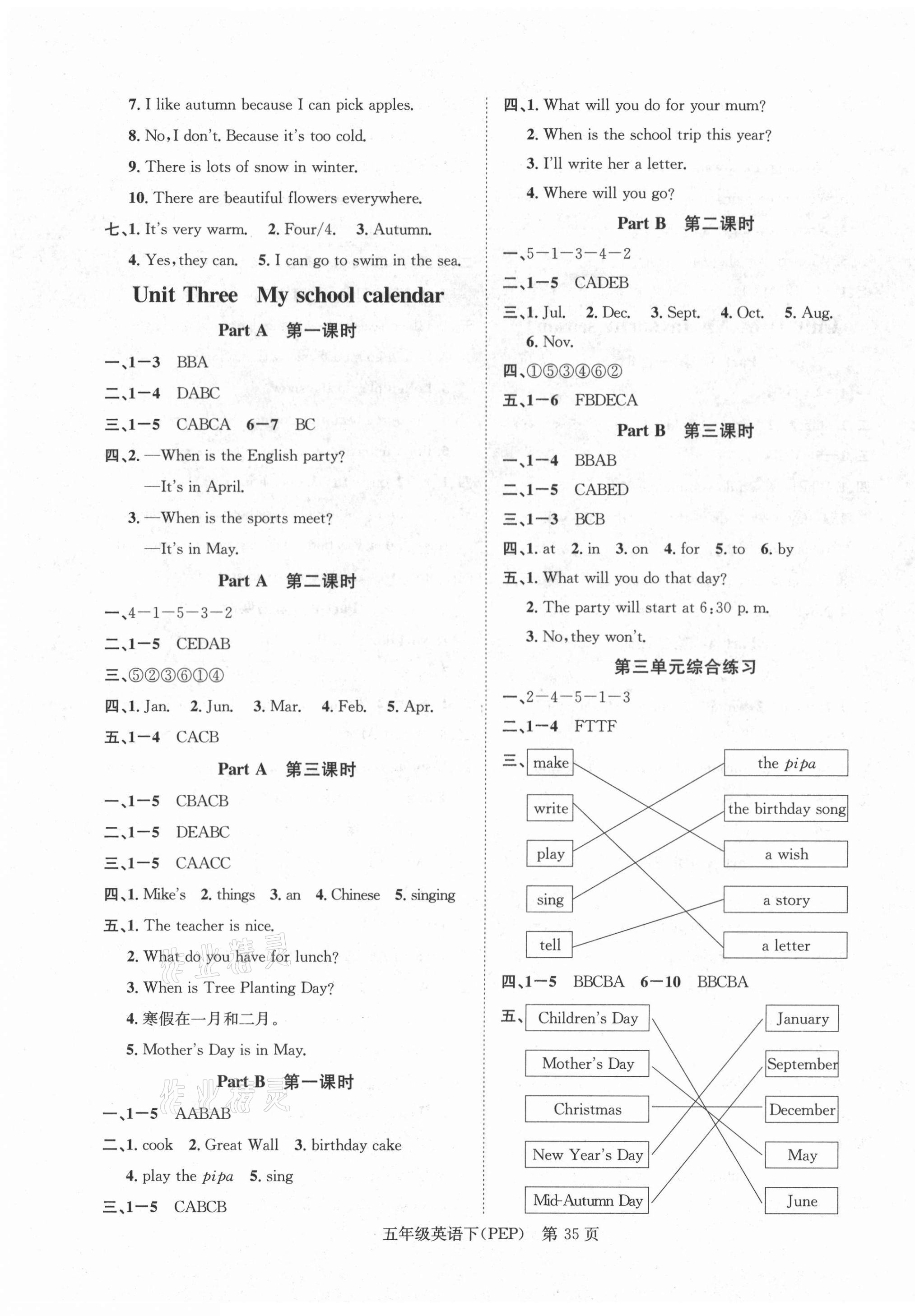 2021年國華圖書學(xué)業(yè)測評五年級英語下冊人教PEP版 第3頁