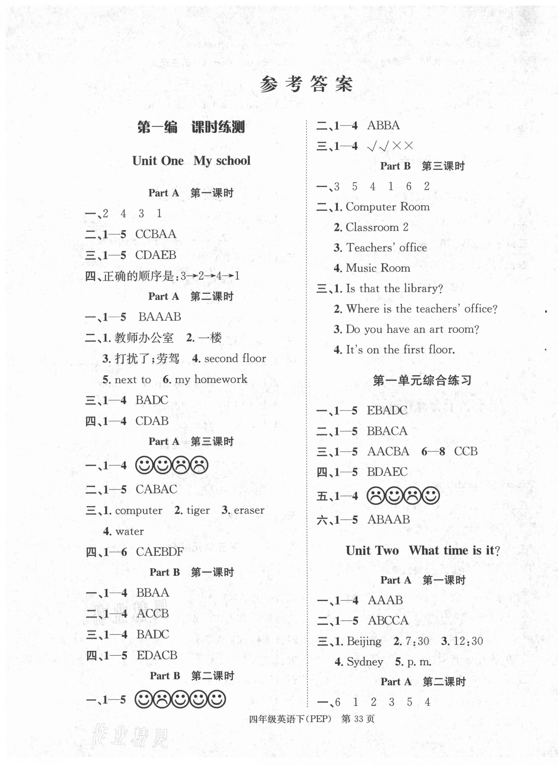 2021年國(guó)華圖書(shū)學(xué)業(yè)測(cè)評(píng)四年級(jí)英語(yǔ)下冊(cè)人教PEP版 第1頁(yè)