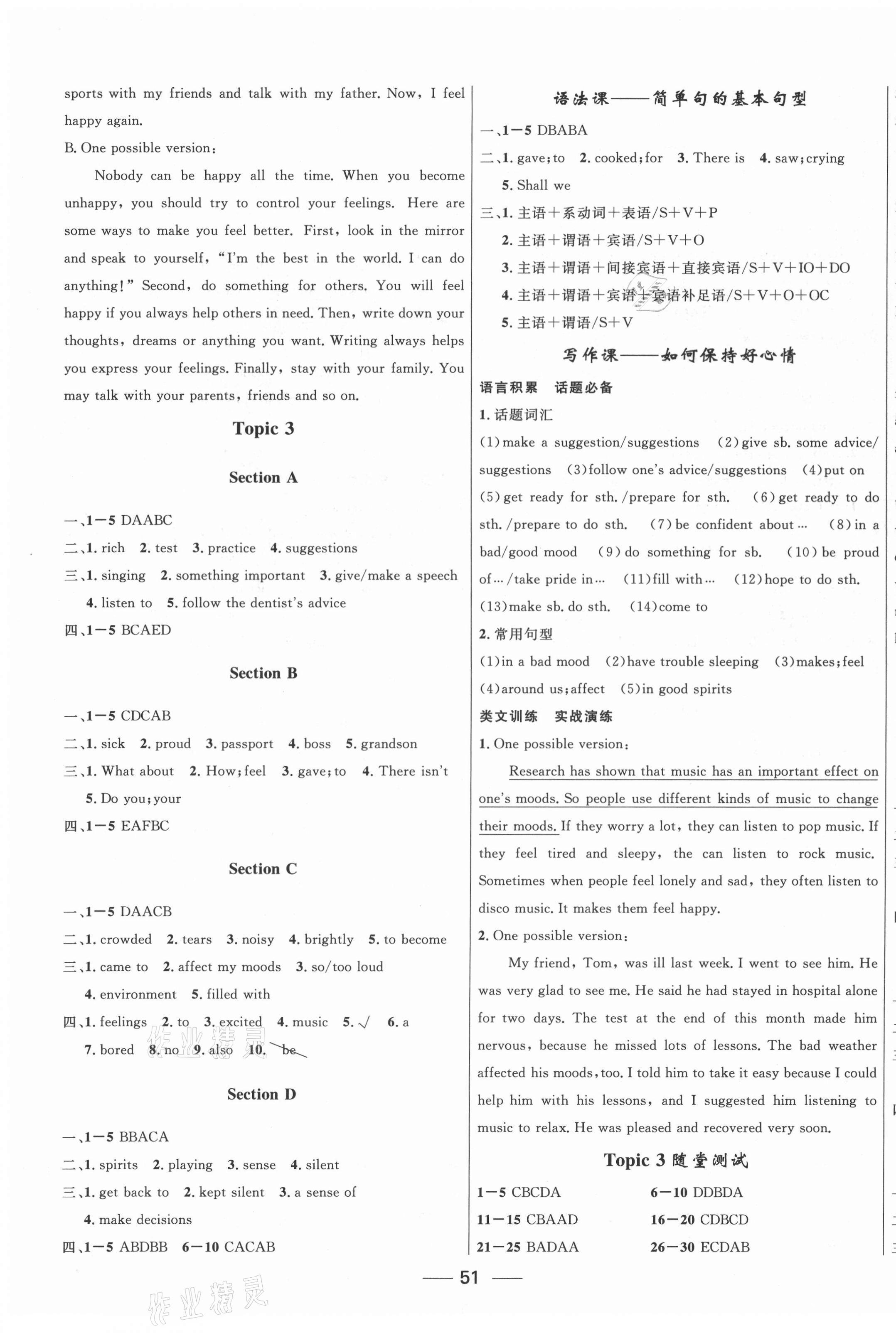 2021年家庭作業(yè)八年級(jí)英語(yǔ)下冊(cè)仁愛(ài)版貴州教育出版社 第3頁(yè)