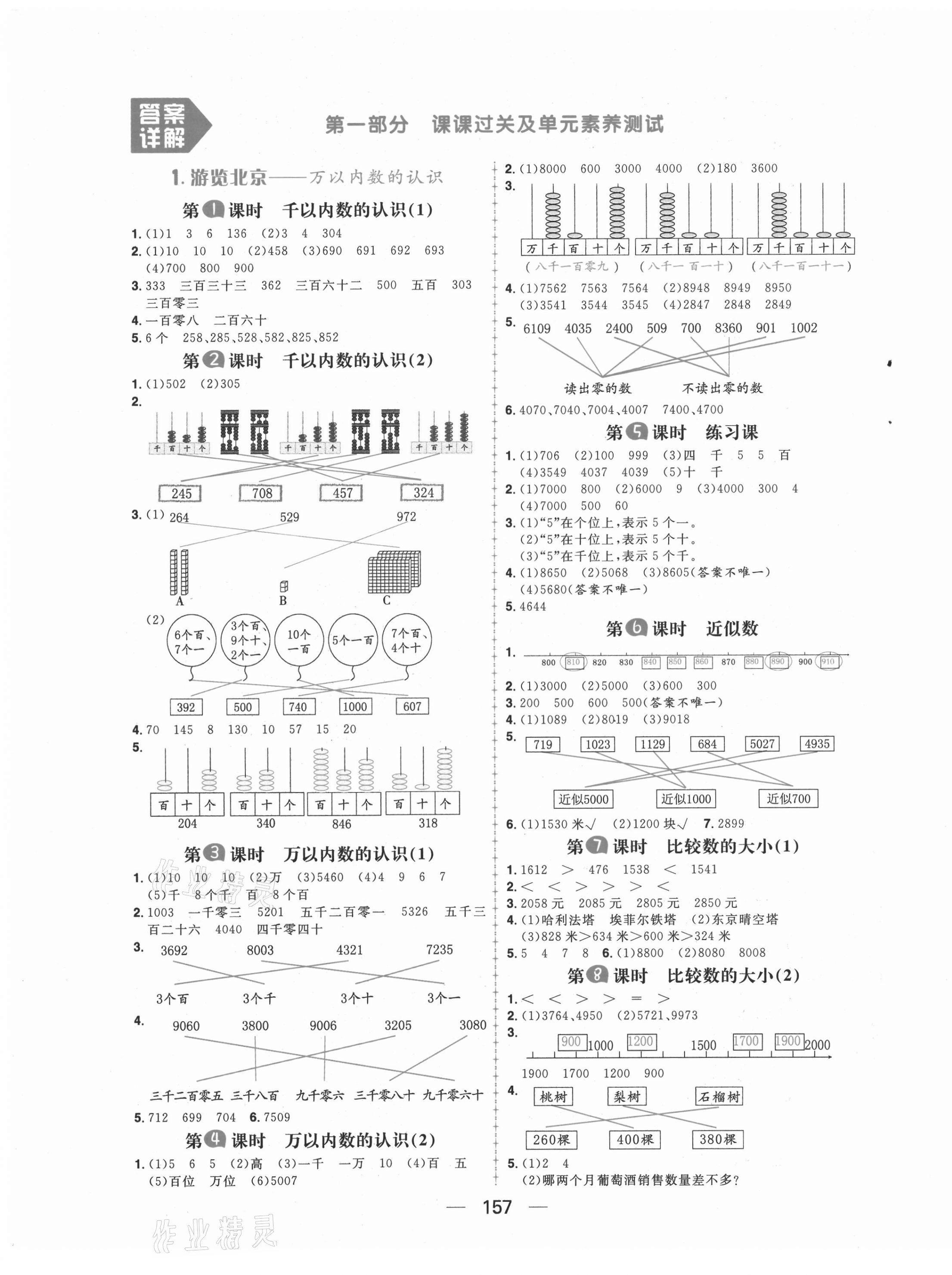 2021年核心素養天天練二年級數學下冊青島版54制 第1頁