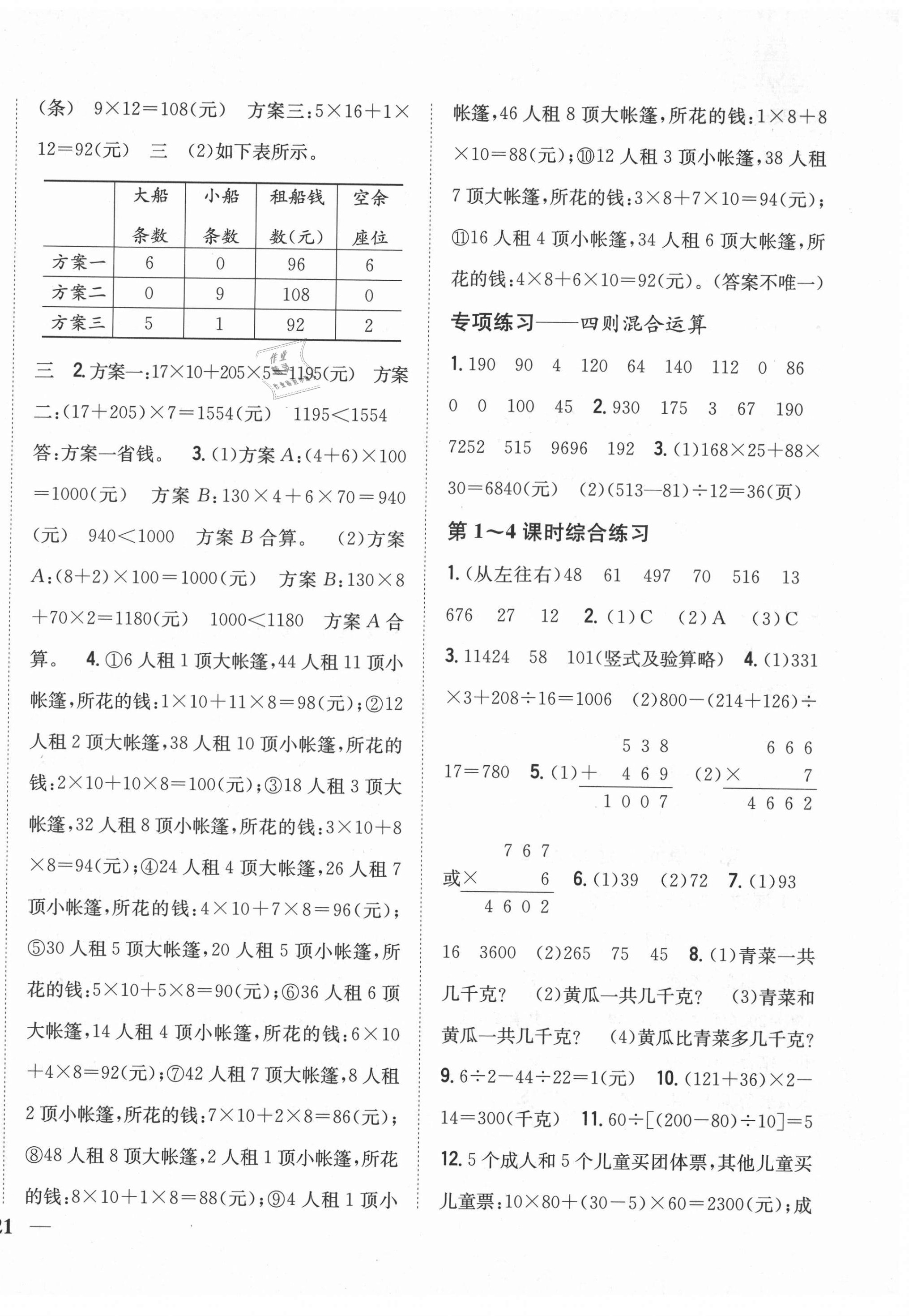 2021年小學(xué)題幫四年級(jí)數(shù)學(xué)下冊(cè)人教版 第2頁(yè)