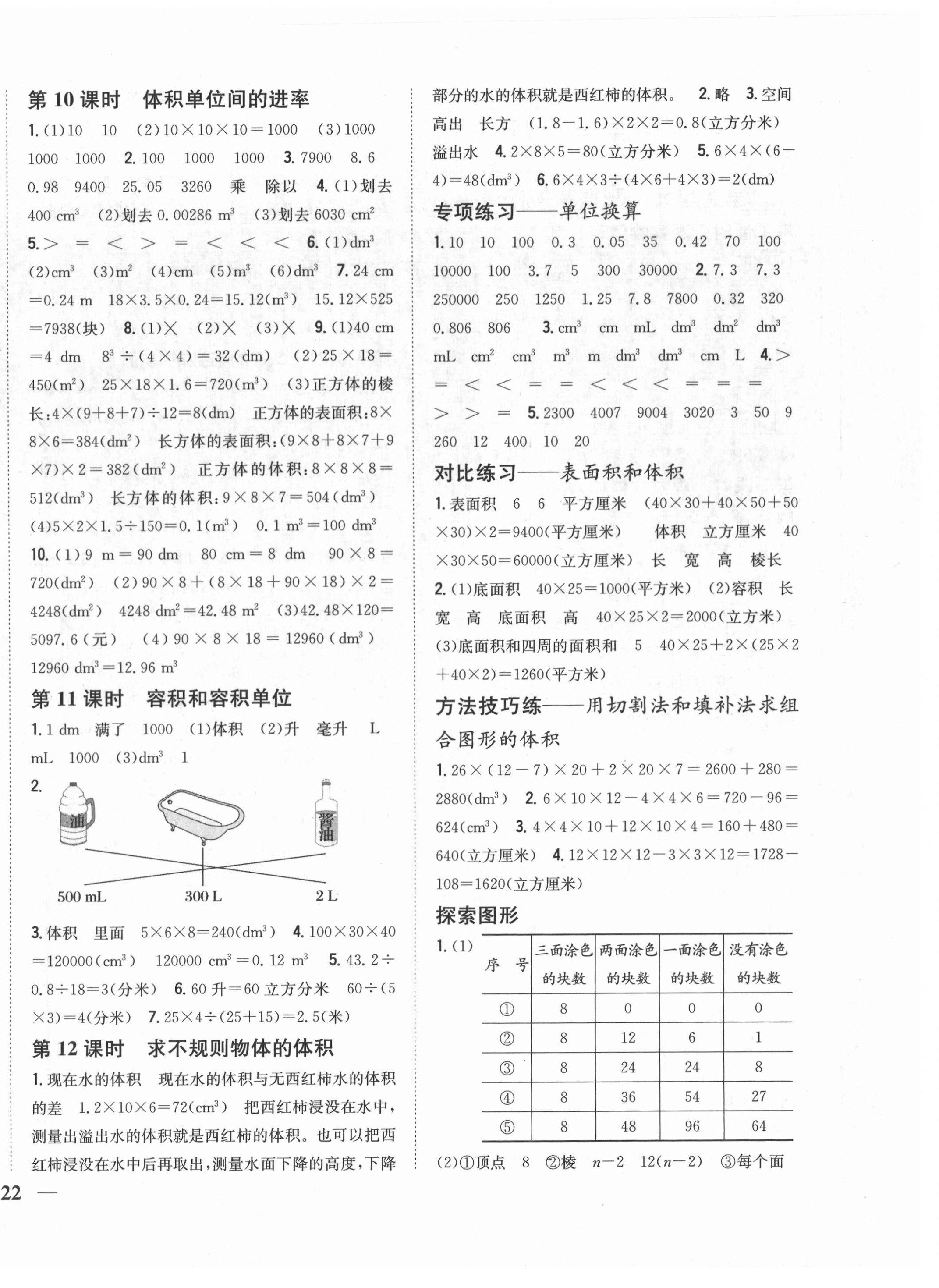 2021年小學題幫五年級數學下冊人教版 第4頁