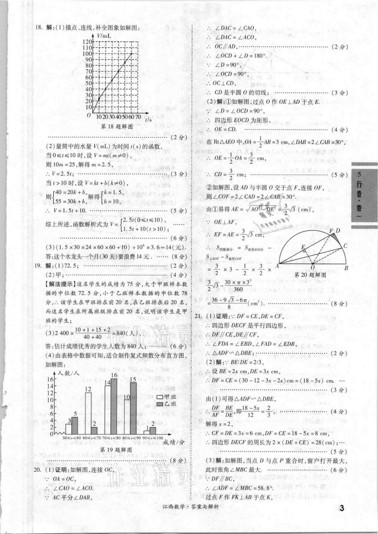 2021年一戰(zhàn)成名5行卷數(shù)學江西專版 第3頁