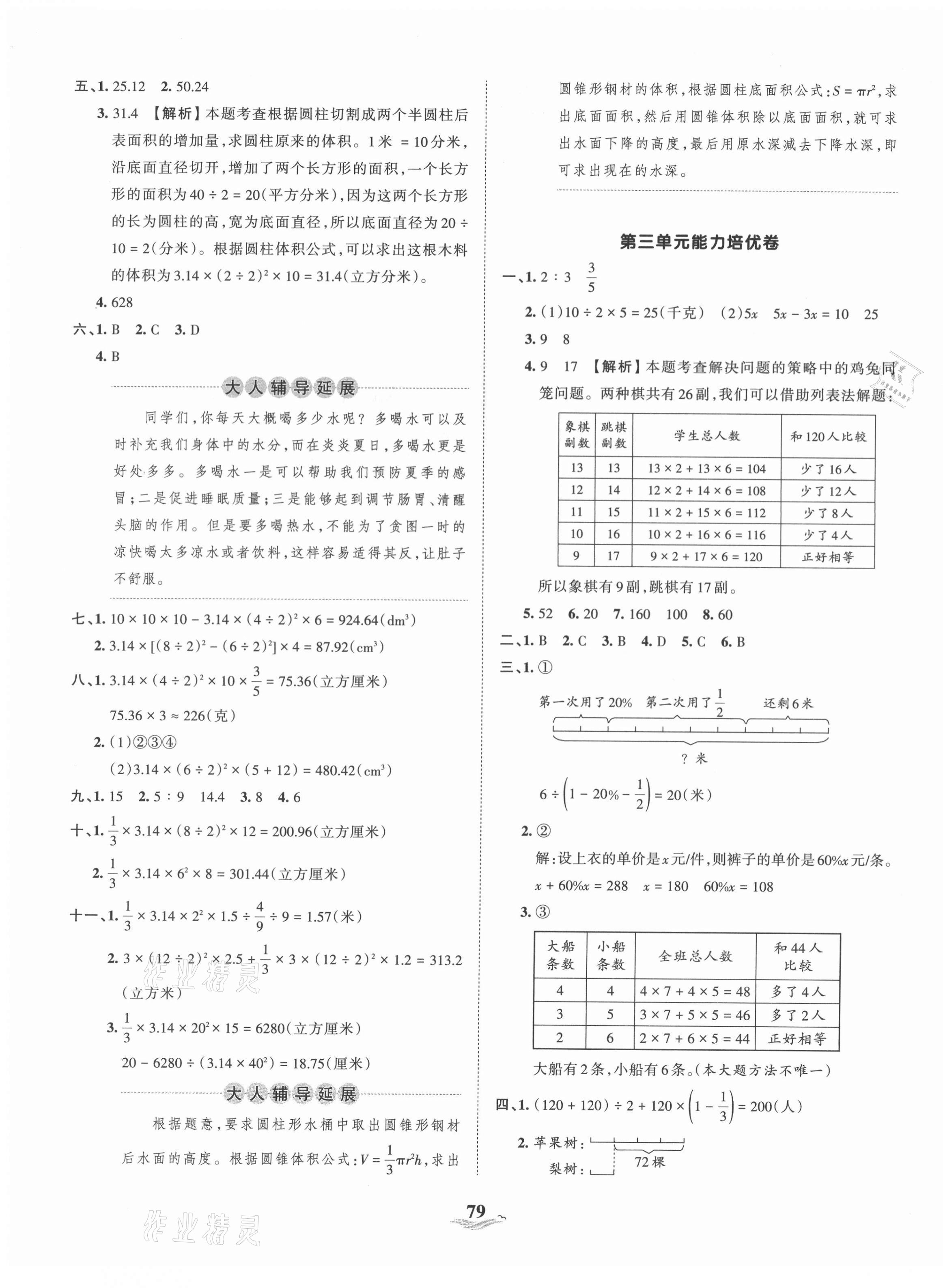 2021年王朝霞培優(yōu)100分六年級(jí)數(shù)學(xué)下冊(cè)蘇教版 第3頁(yè)