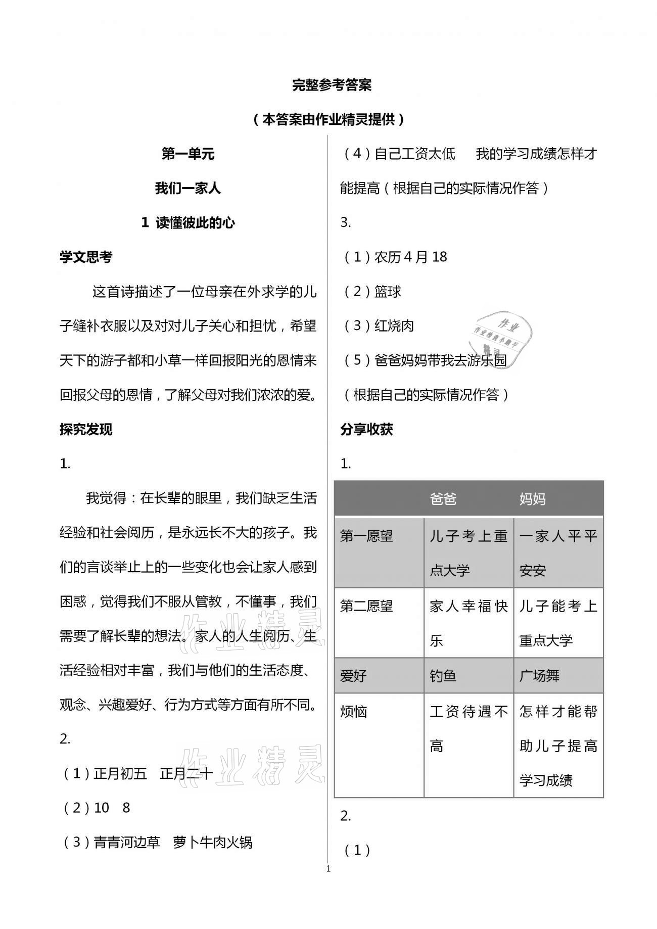 2021年道德與法治成長(zhǎng)手冊(cè)基礎(chǔ)訓(xùn)練五年級(jí)下冊(cè)人教版青島出版社 第1頁(yè)