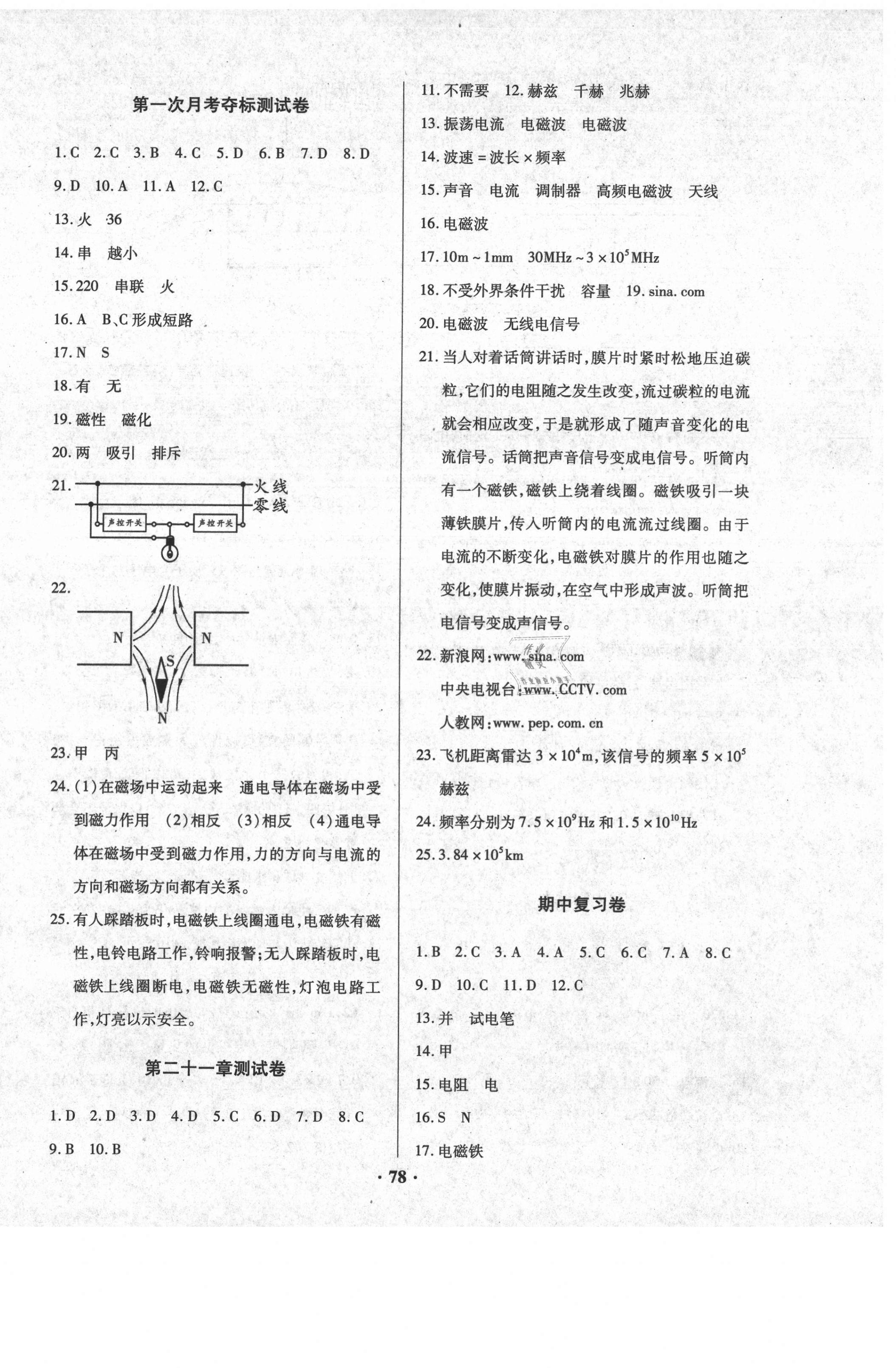 2021年优化夺标单元测试卷九年级物理下册人教版 第2页