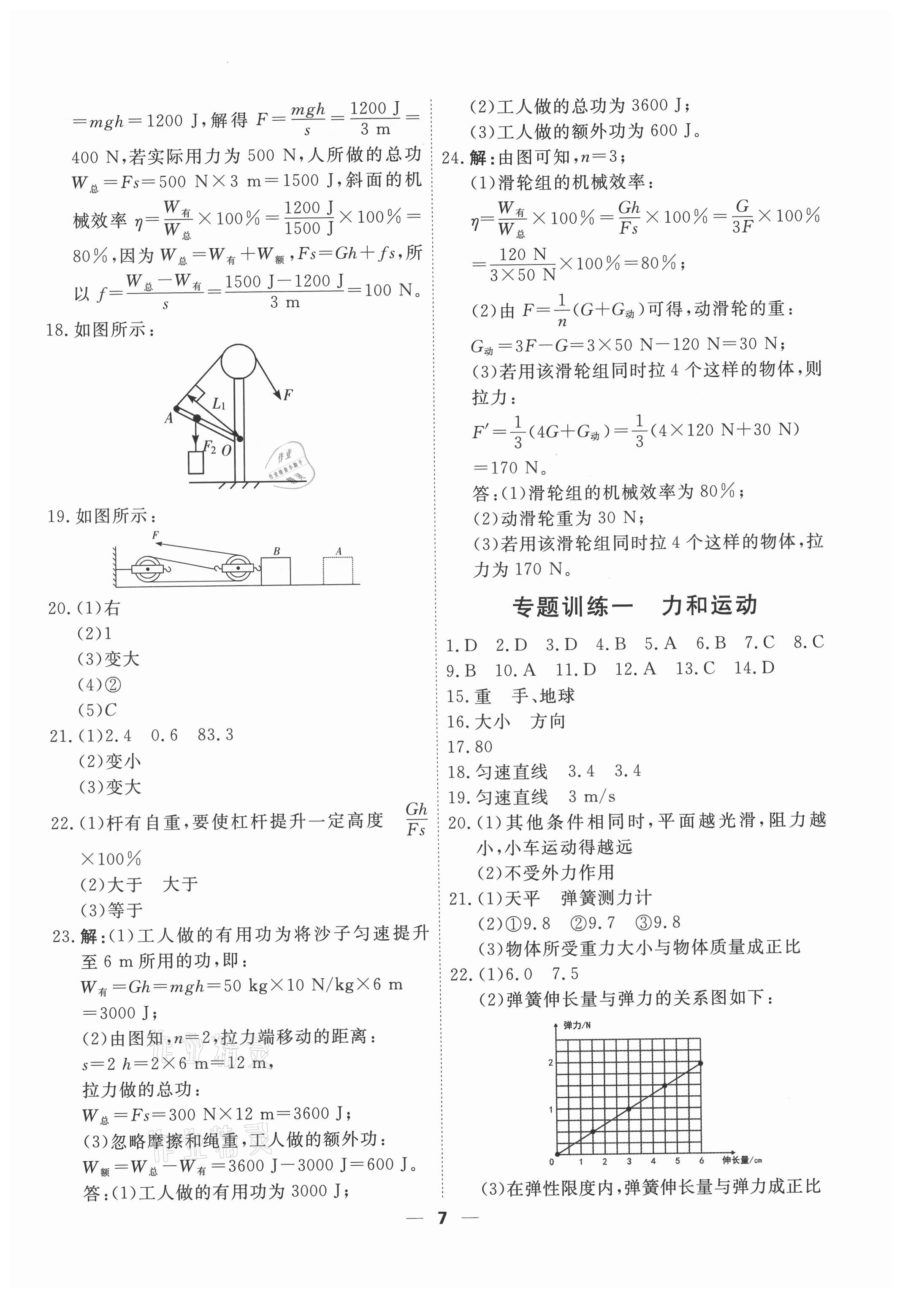 2021年一飛沖天小復習八年級物理下冊人教版 第7頁
