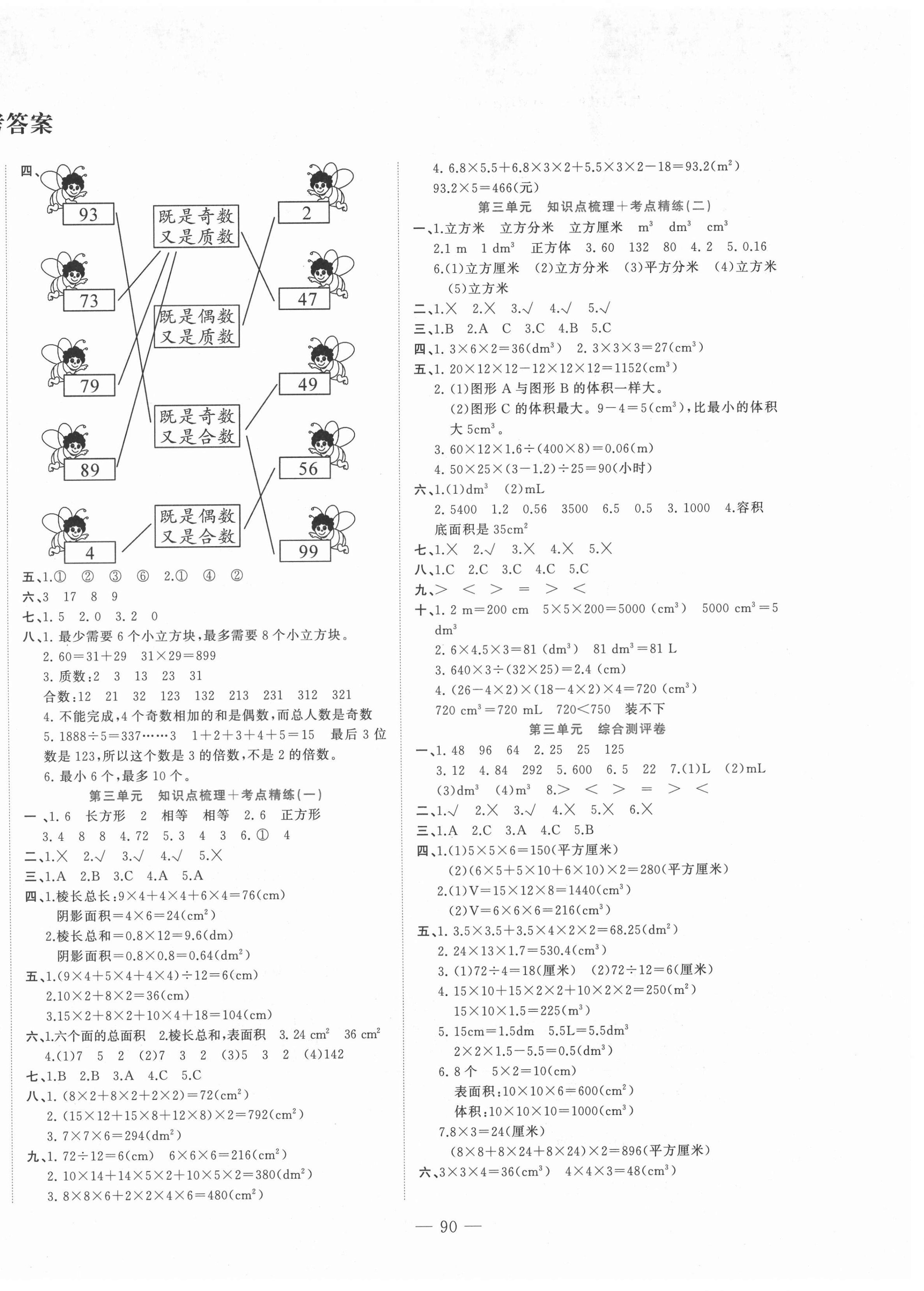 2021年状元点金卷五年级数学下册人教版 第2页