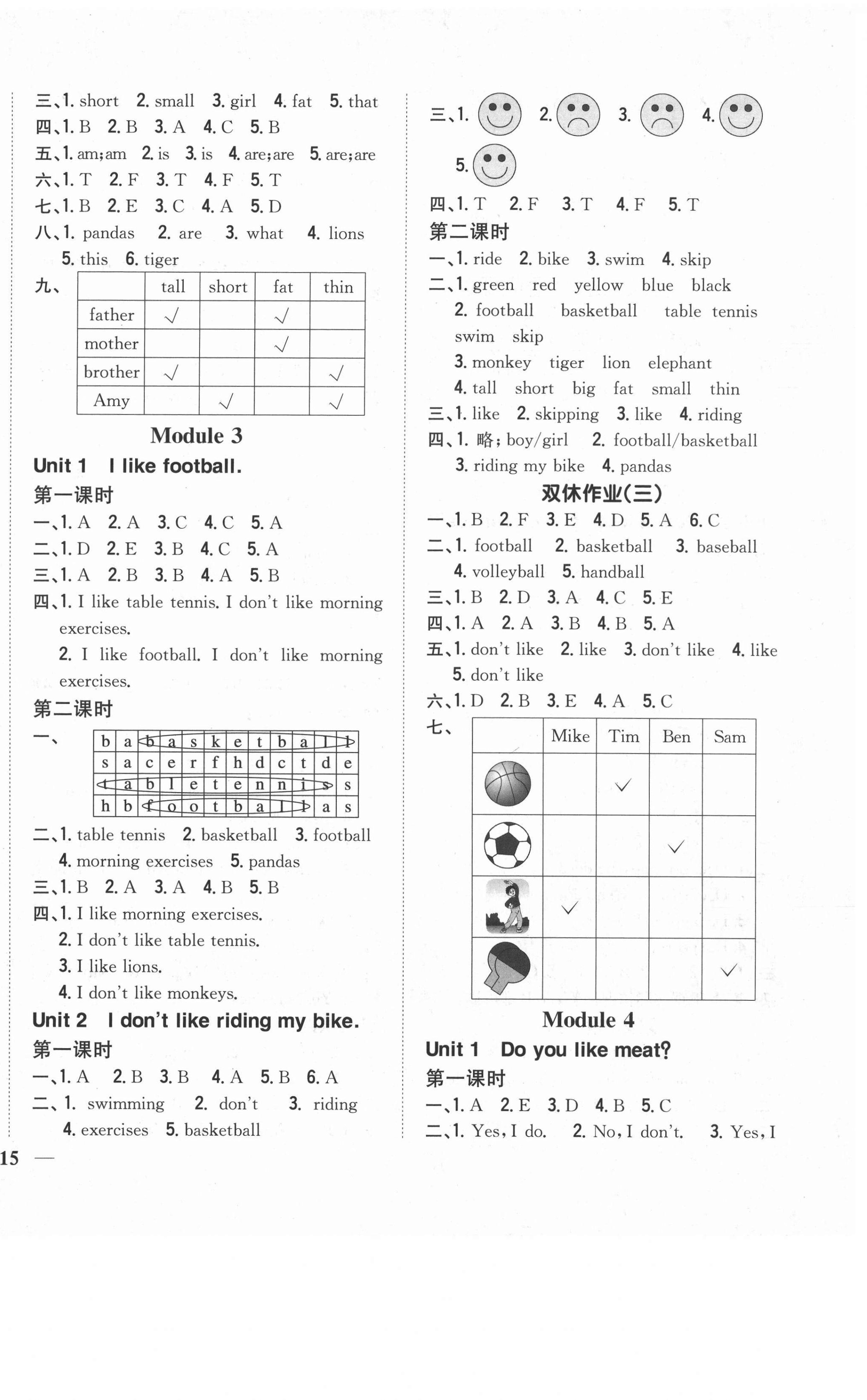 2021年小學題幫三年級英語下冊外研版 參考答案第2頁