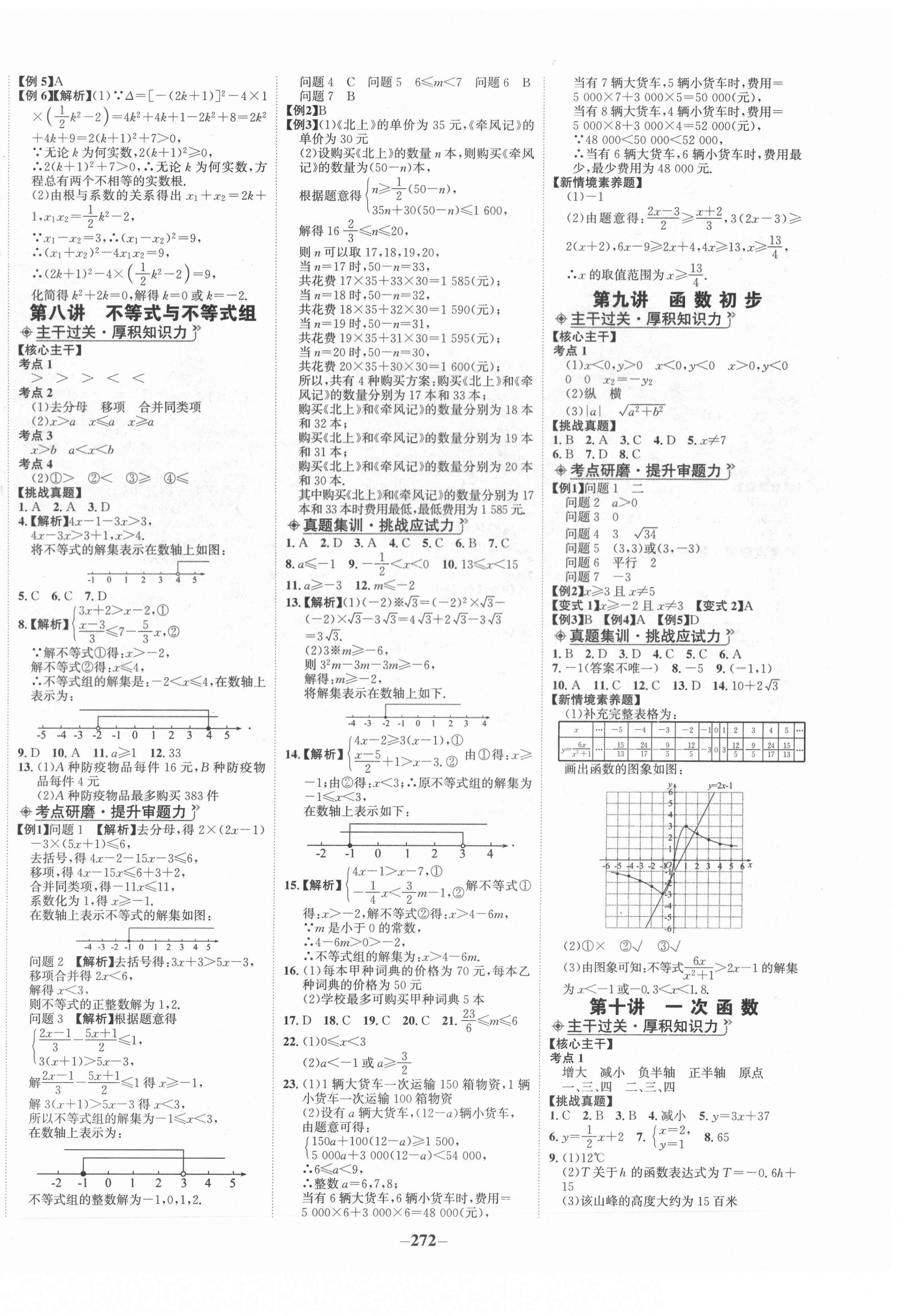 2021年世纪金榜初中全程复习方略数学人教版 第4页