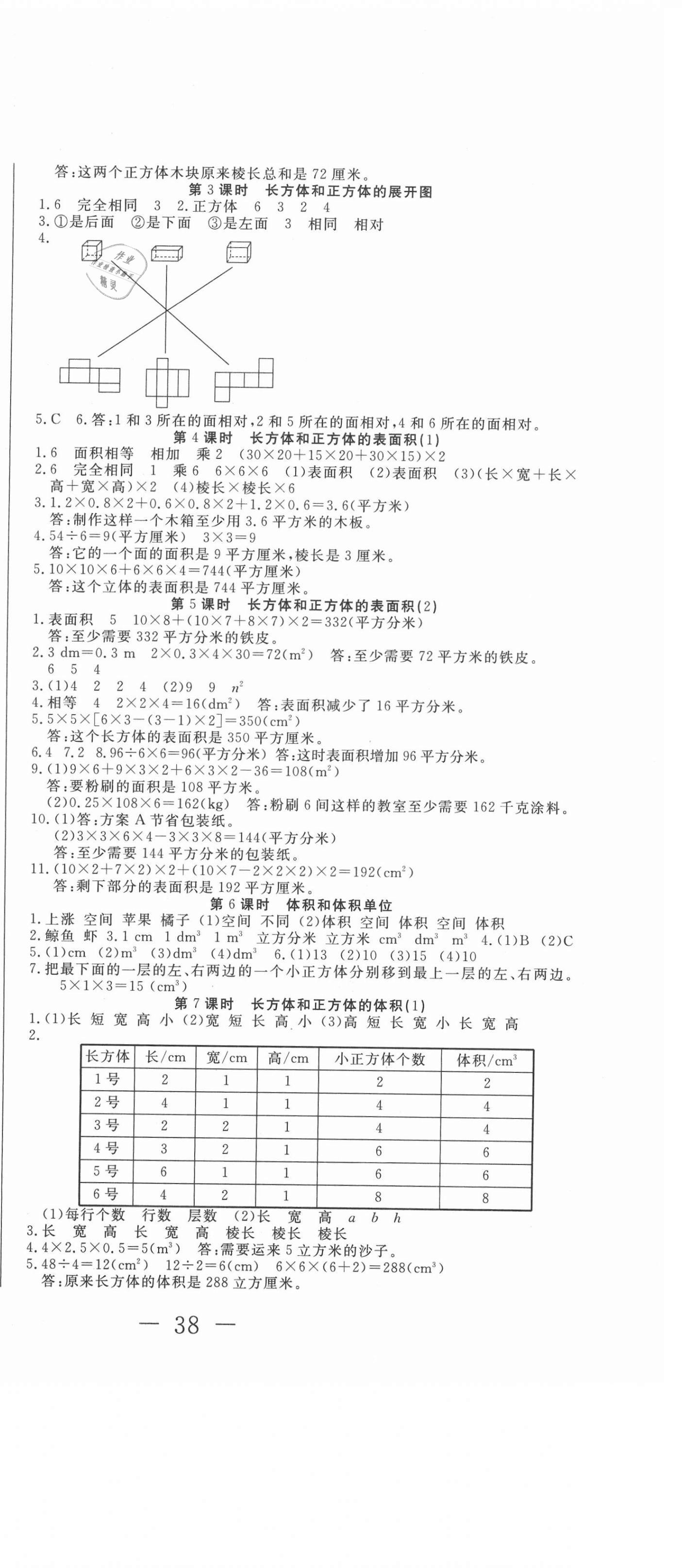 2021年好題好卷天天練五年級數學下冊人教版 第3頁