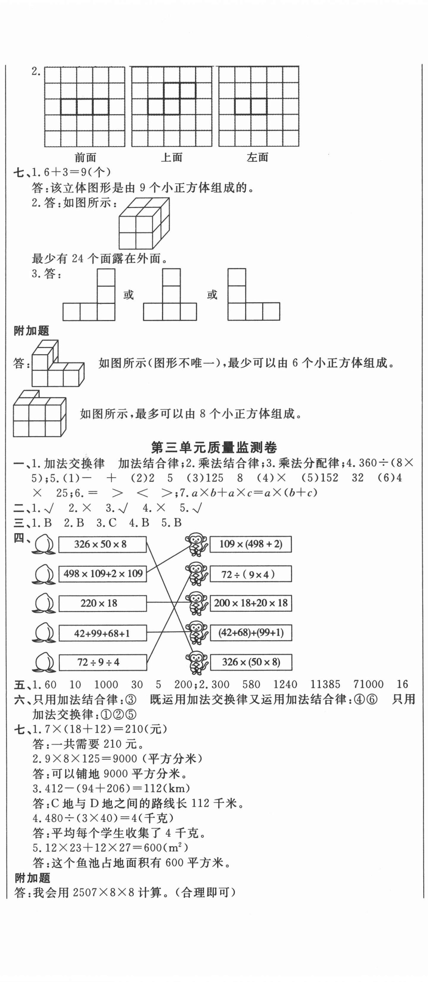 2021年一線名師質(zhì)量監(jiān)測(cè)卷四年級(jí)數(shù)學(xué)下冊(cè)人教版 第2頁(yè)