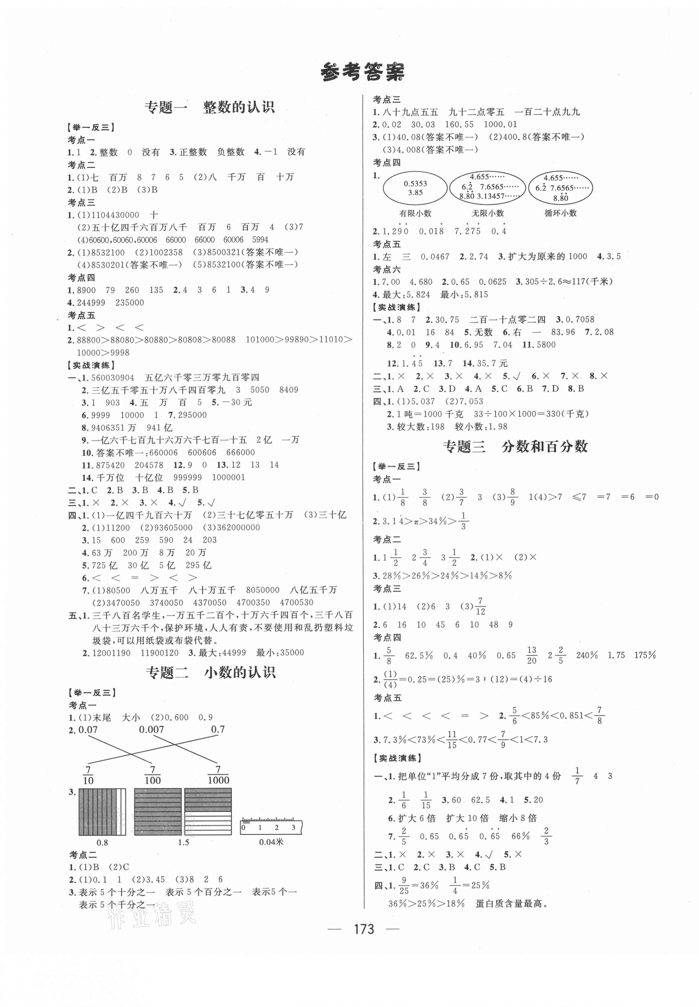 2021年簡易通小學(xué)畢業(yè)總復(fù)習(xí)數(shù)學(xué) 第1頁