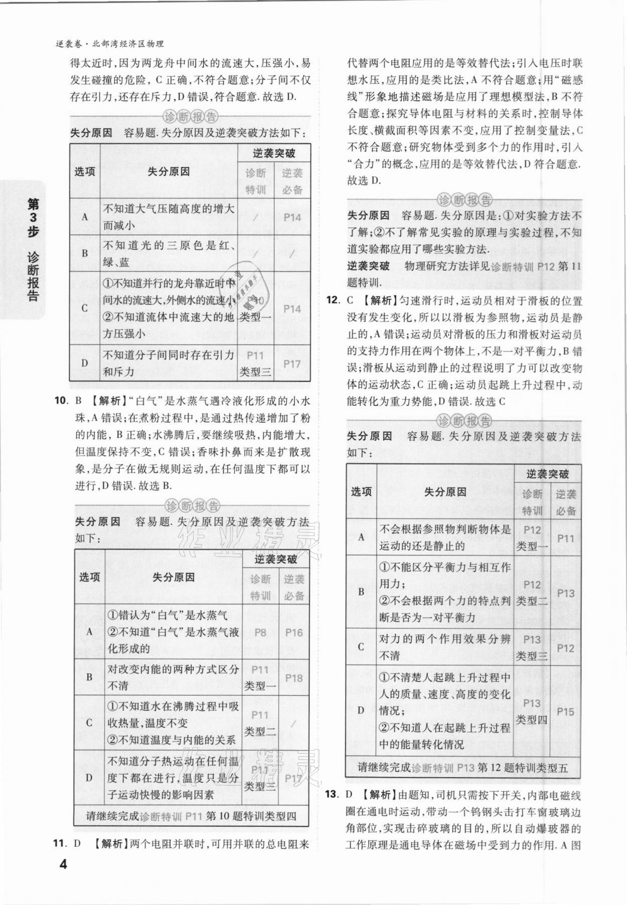 2021年萬唯中考逆襲卷物理北部灣經(jīng)濟區(qū)專版 參考答案第4頁