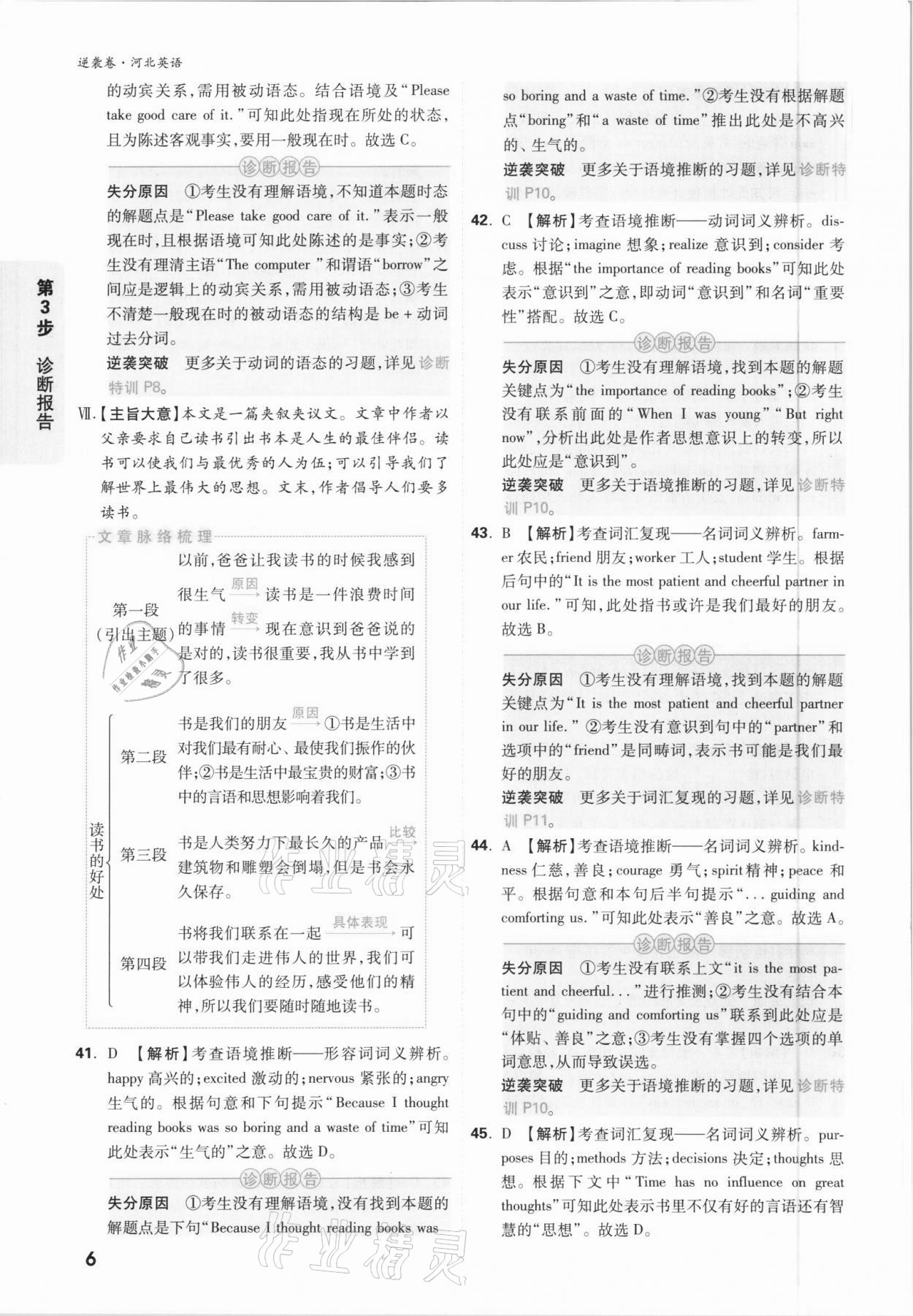 2021年万唯中考逆袭卷英语河北专版&nbsp;参考答案第5页