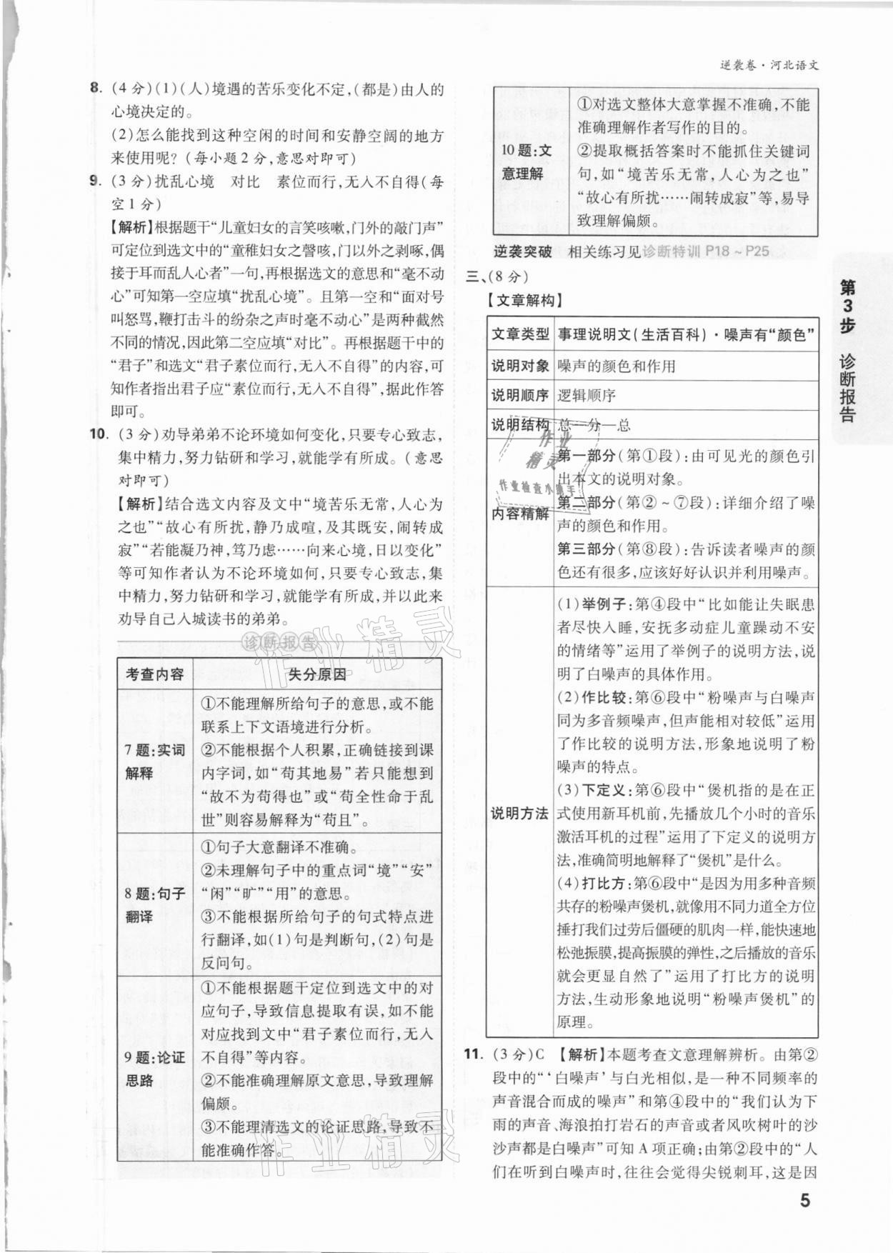 2021年萬唯中考逆襲卷語文河北專版 參考答案第4頁