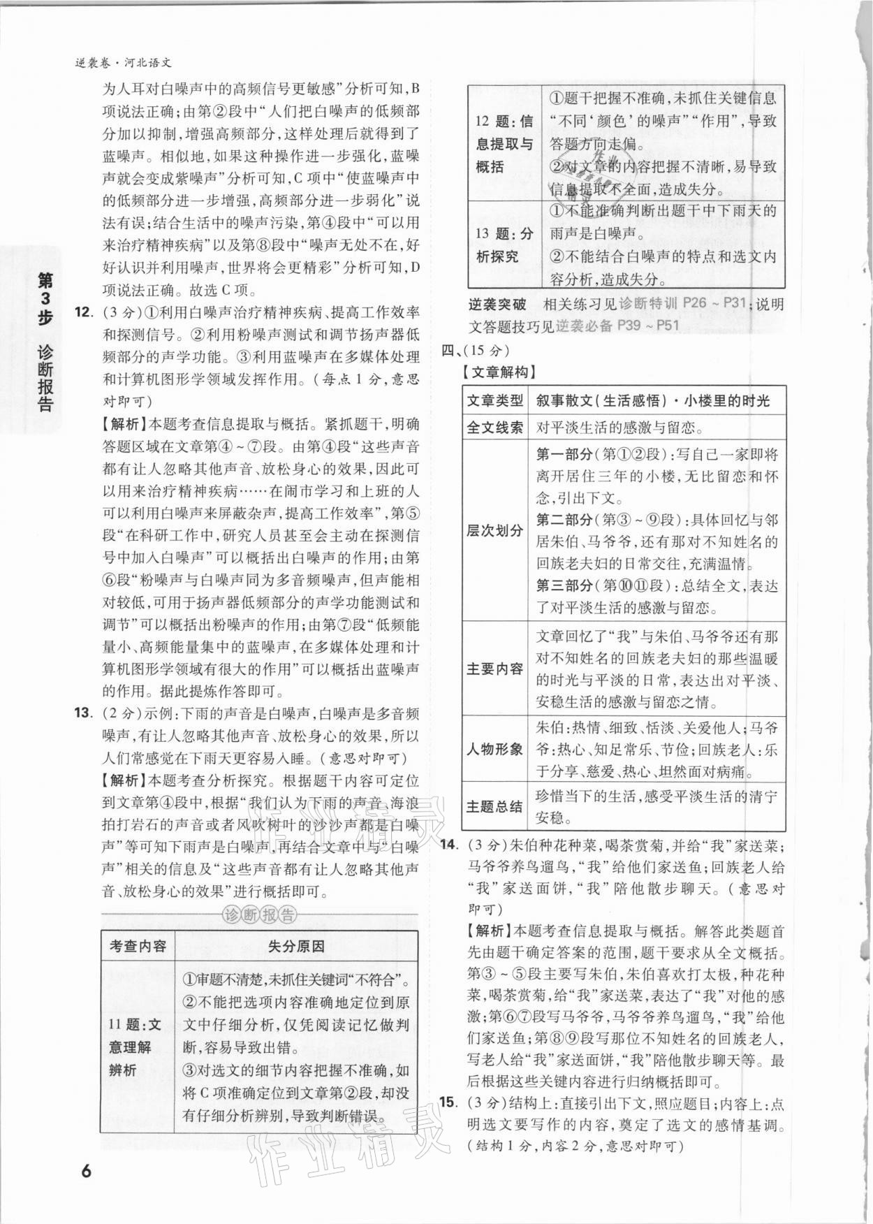 2021年萬唯中考逆襲卷語文河北專版 參考答案第5頁(yè)
