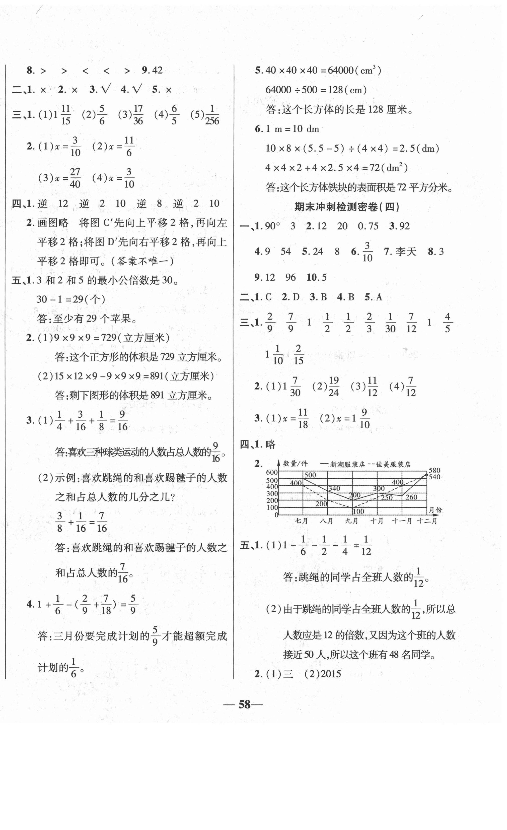 2021年期末沖刺100分期末沖刺優(yōu)選卷五年級(jí)數(shù)學(xué)下冊(cè)人教版 第2頁(yè)