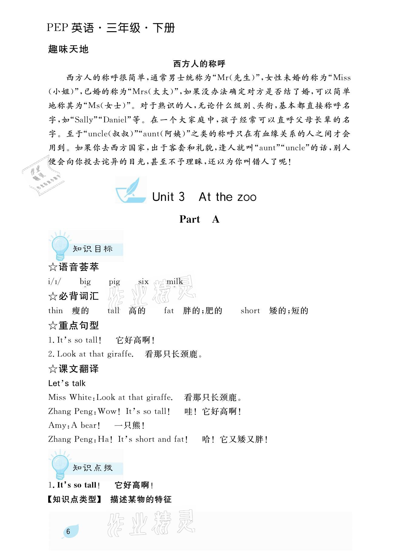 2021年揚帆天天練三年級英語下冊人教PEP版 參考答案第13頁