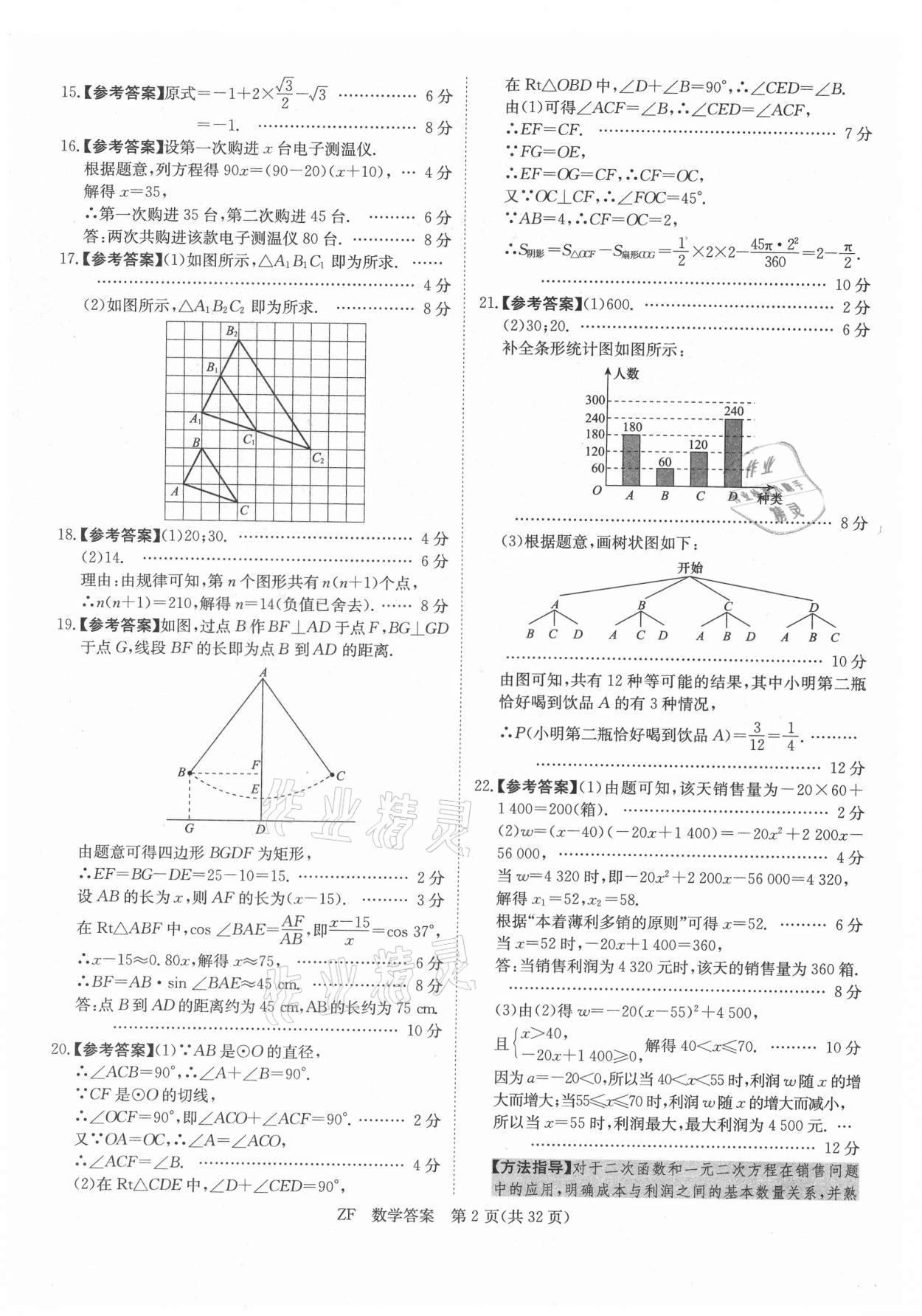 2021年木牍教育抓分卷数学安徽专版&nbsp;第2页