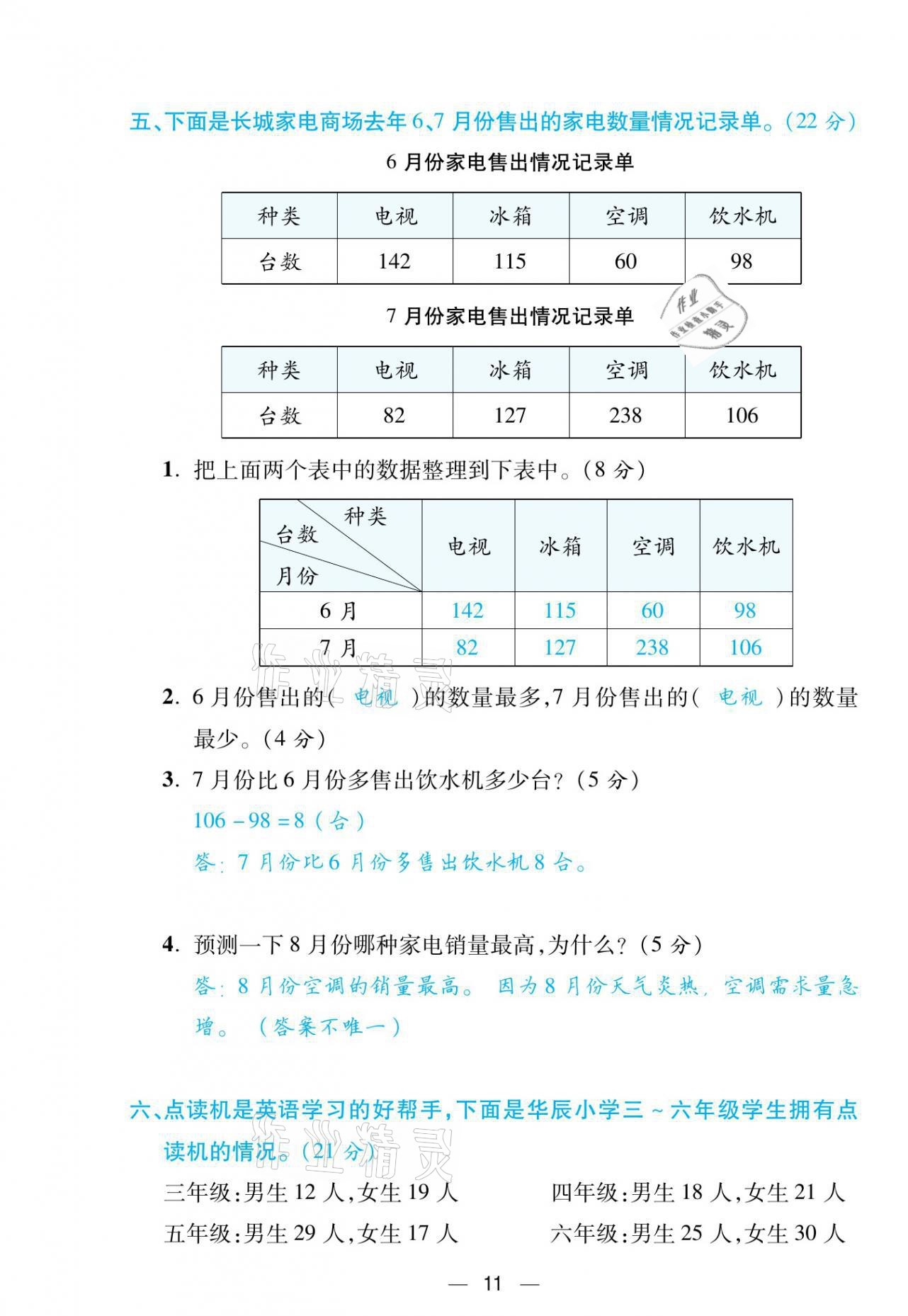 2021年揚帆天天練三年級數學下冊人教版 第11頁