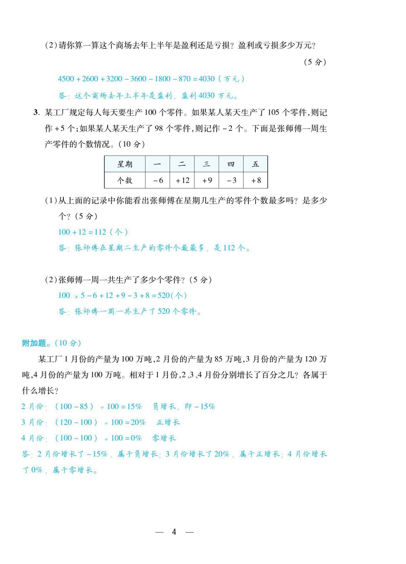2021年揚(yáng)帆天天練六年級(jí)數(shù)學(xué)下冊(cè)人教版 第4頁(yè)