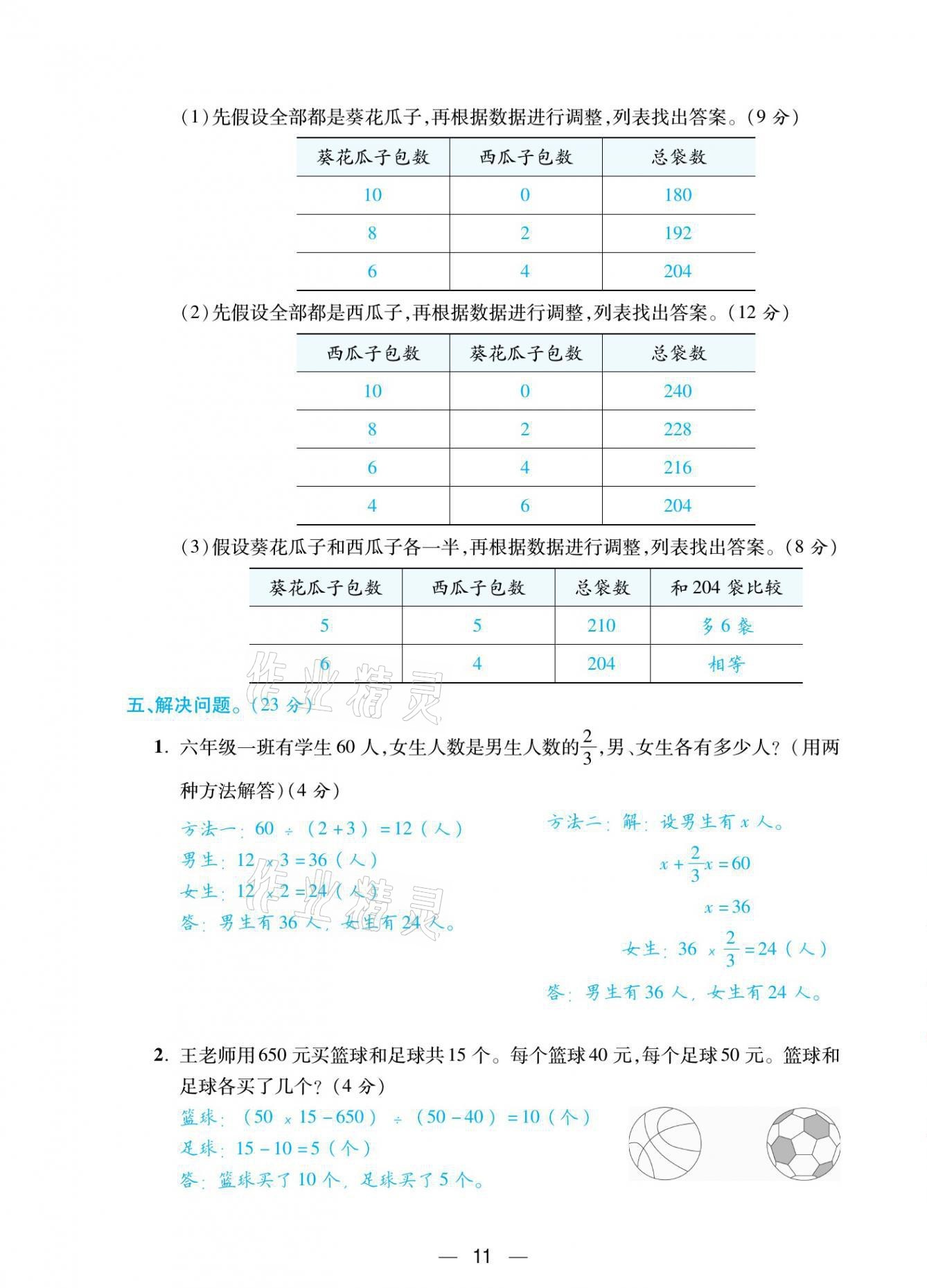 2021年揚帆天天練六年級數學下冊蘇教版 第11頁