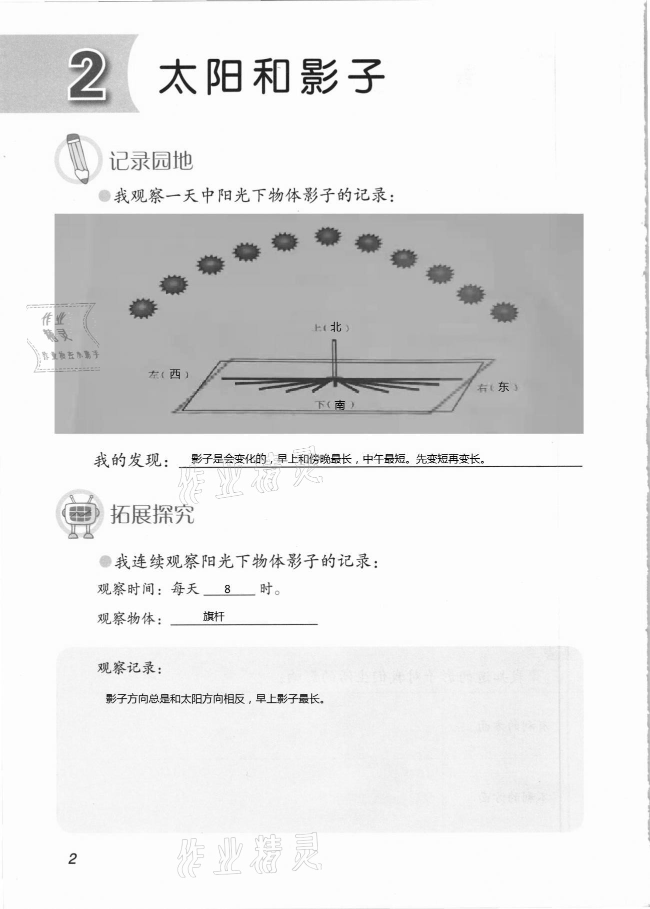 2021年科學(xué)學(xué)生活動(dòng)手冊(cè)三年級(jí)下冊(cè)青島版 第2頁(yè)