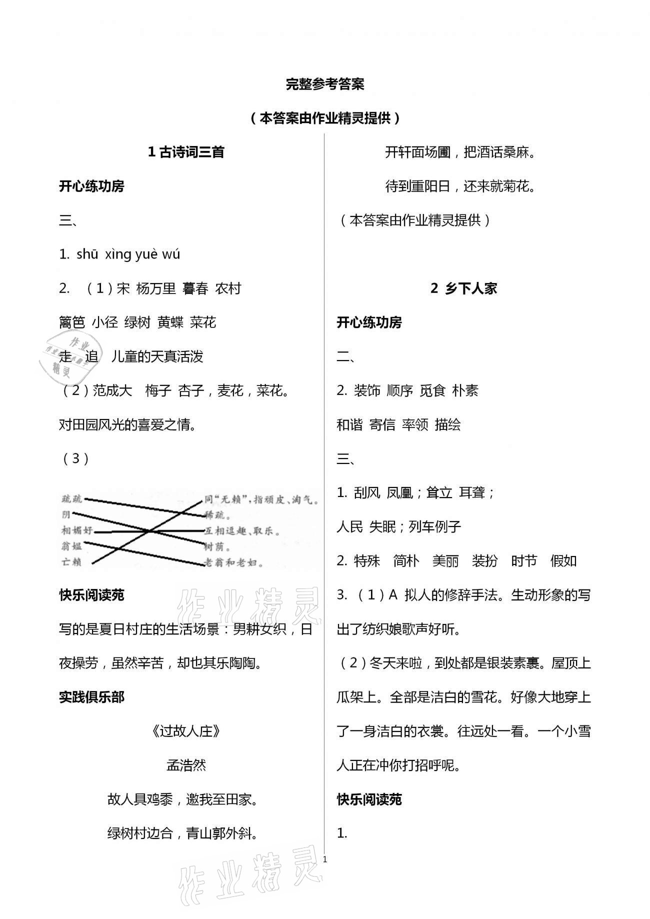 2021年小學(xué)生學(xué)習(xí)園地四年級語文下冊人教版54制 第1頁