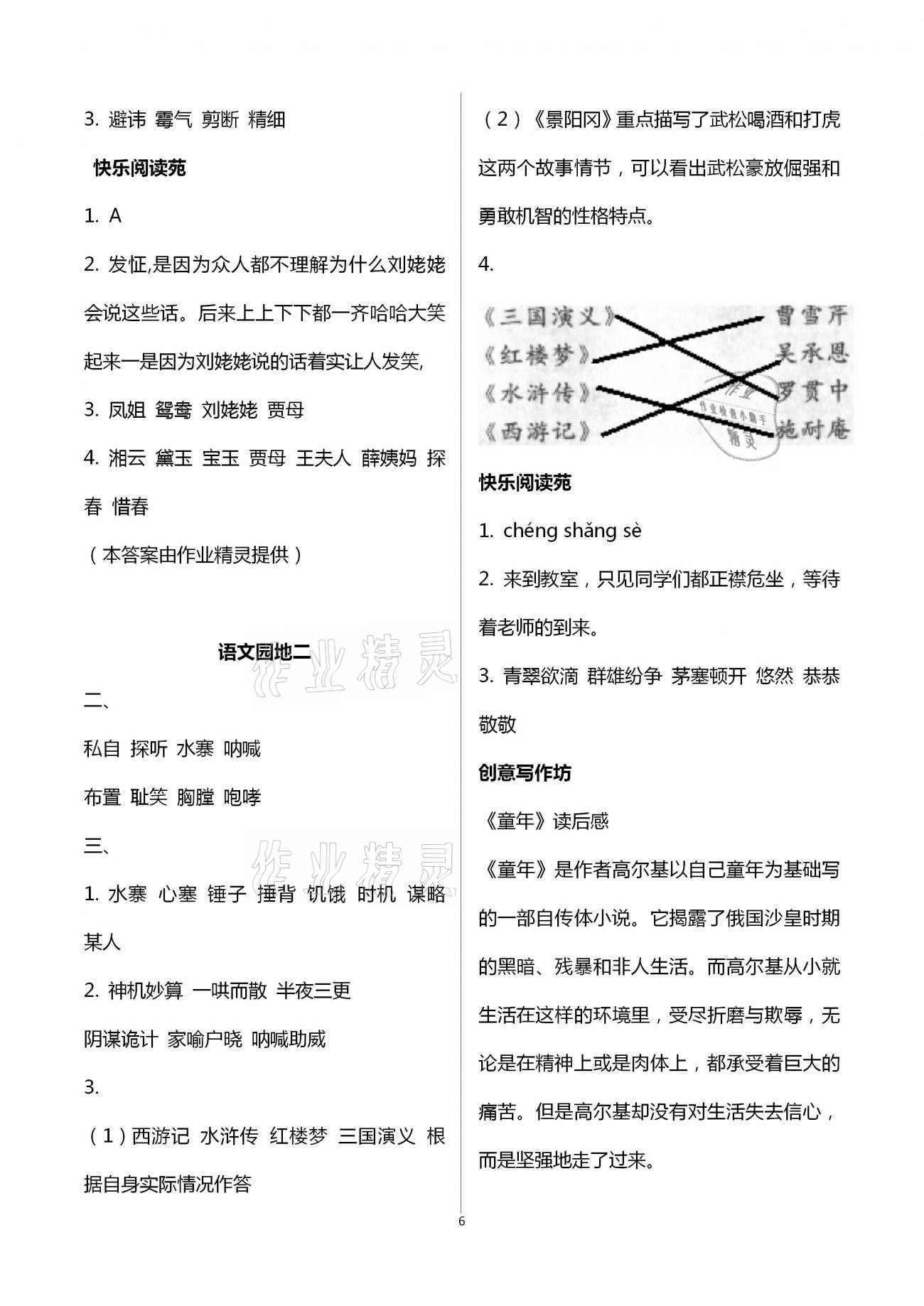 2021年小學(xué)生學(xué)習(xí)園地五年級(jí)語文下冊(cè)人教版54制 第6頁