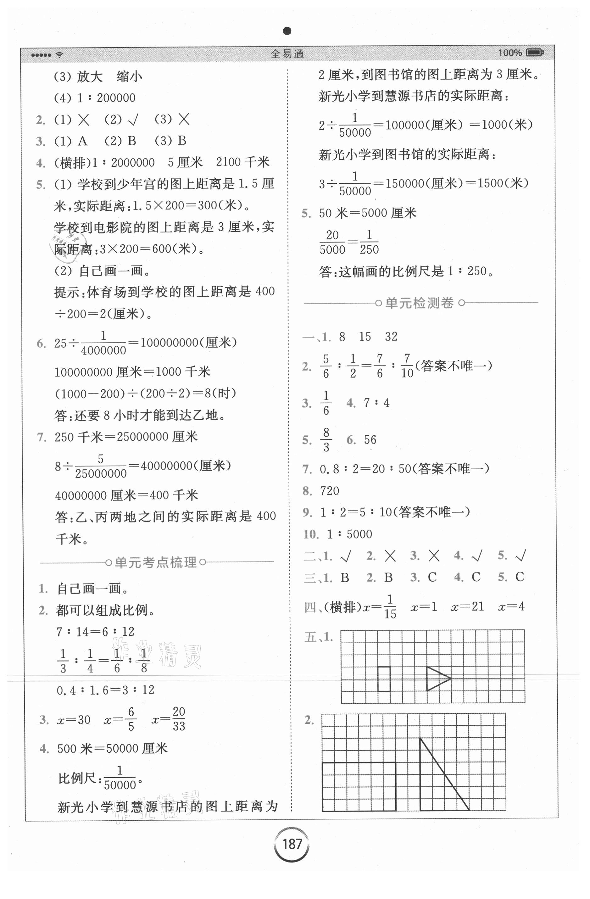 2021年全易通六年级数学下册苏教版 第5页