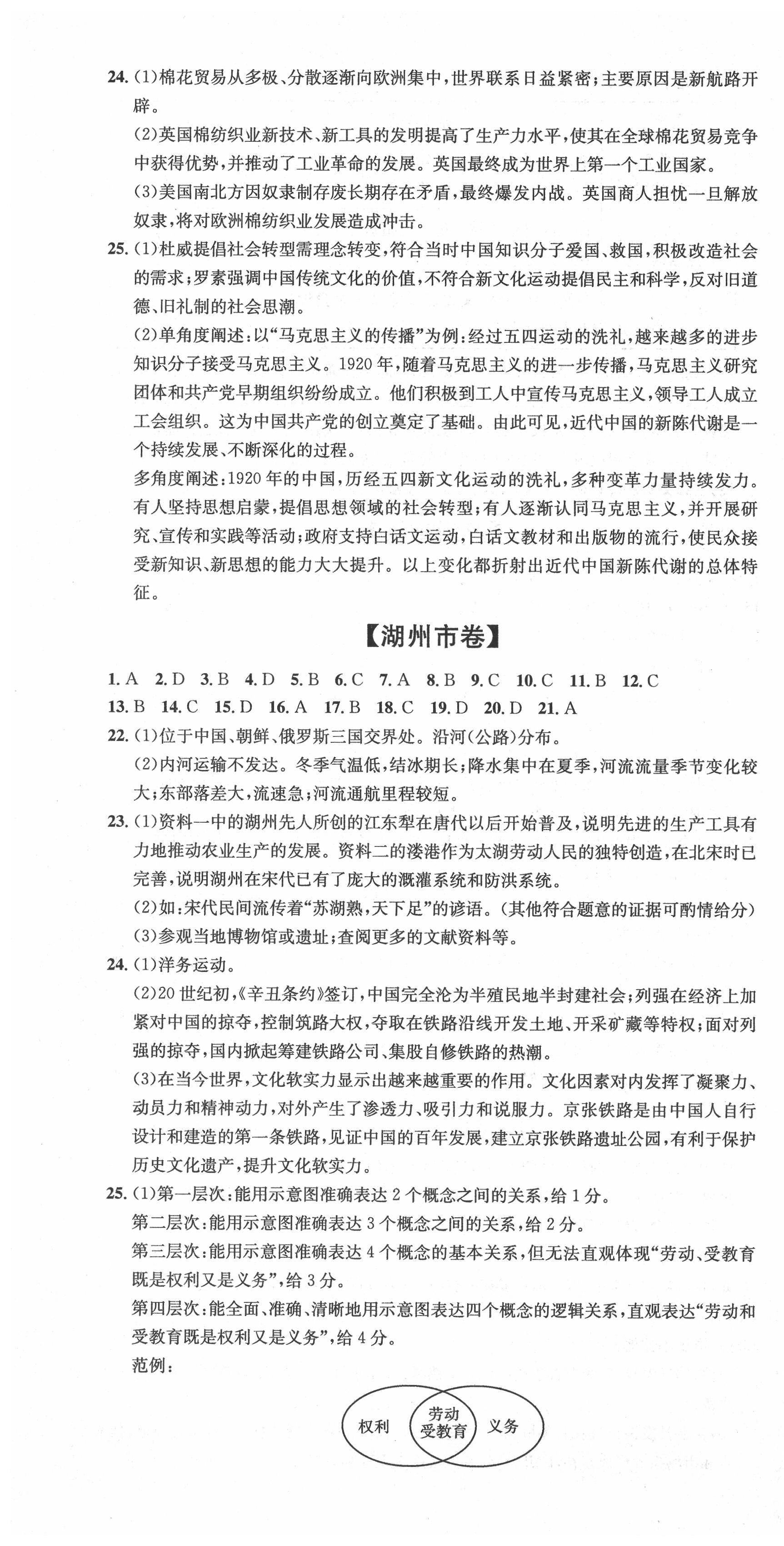 2021年新天地中考試卷匯編歷史與社會(huì)道德與法治 第4頁(yè)