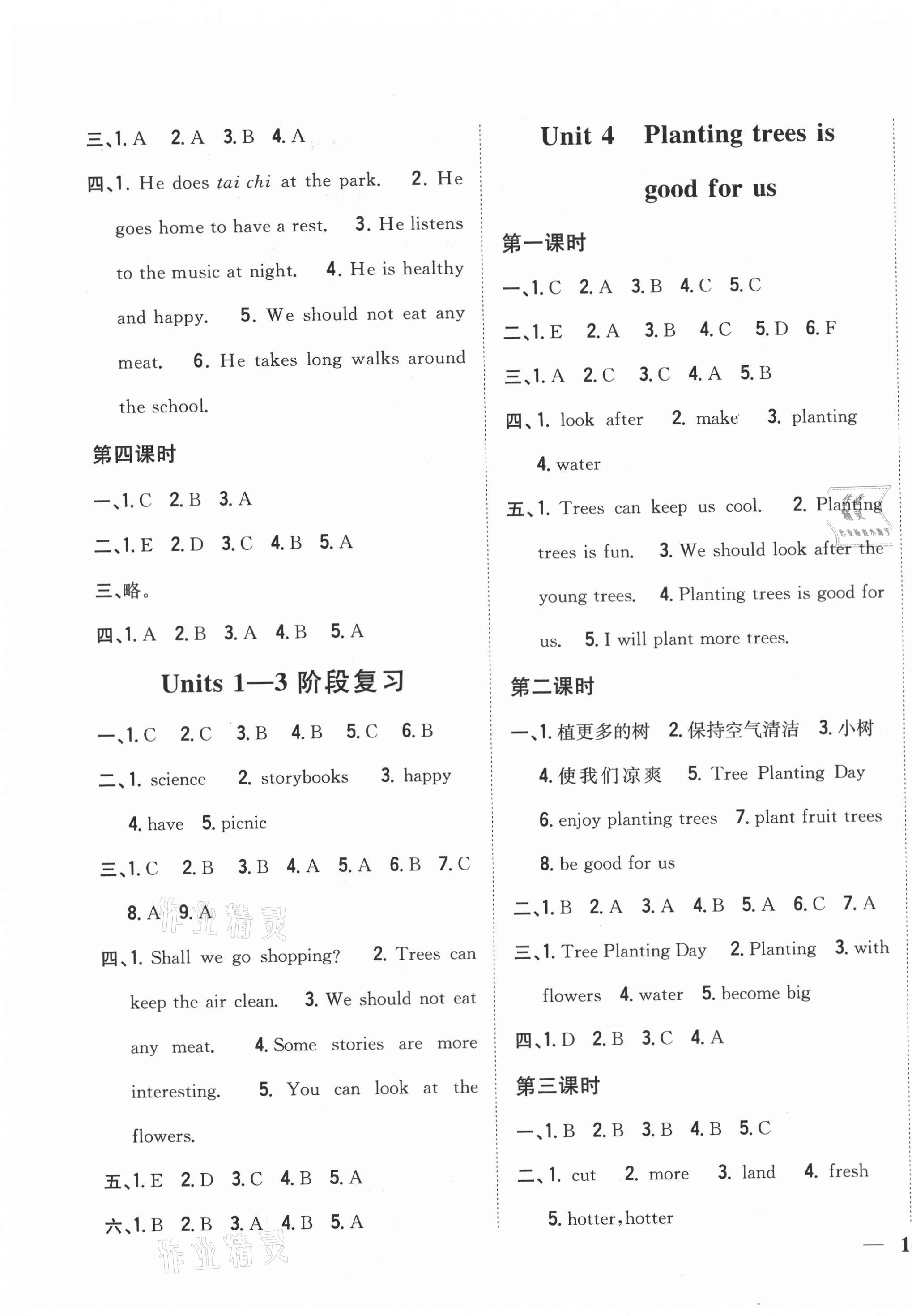 2021年全科王同步課時(shí)練習(xí)六年級英語下冊湘少版 第3頁