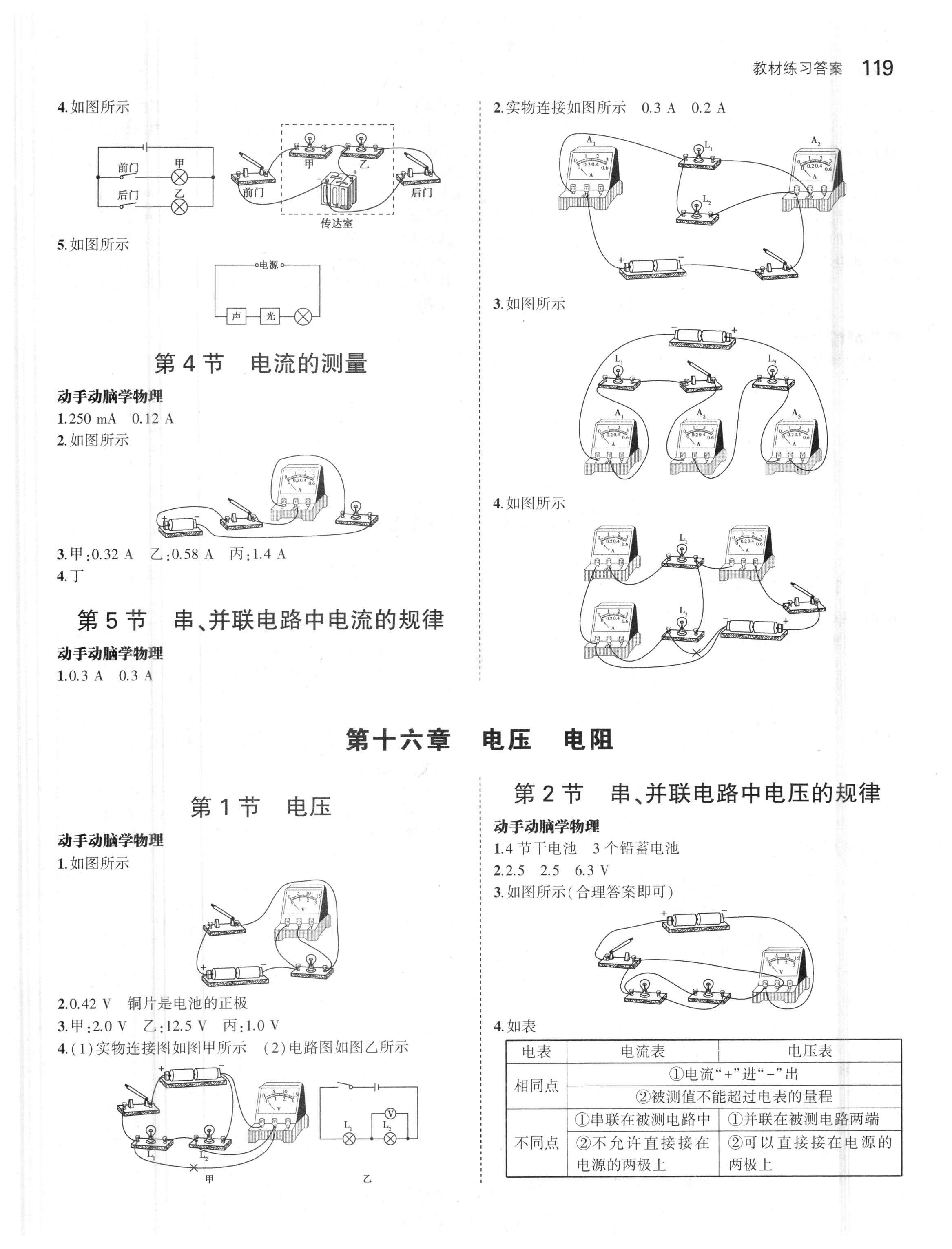 2018年課本人教版九年級物理全一冊答案 參考答案第3頁