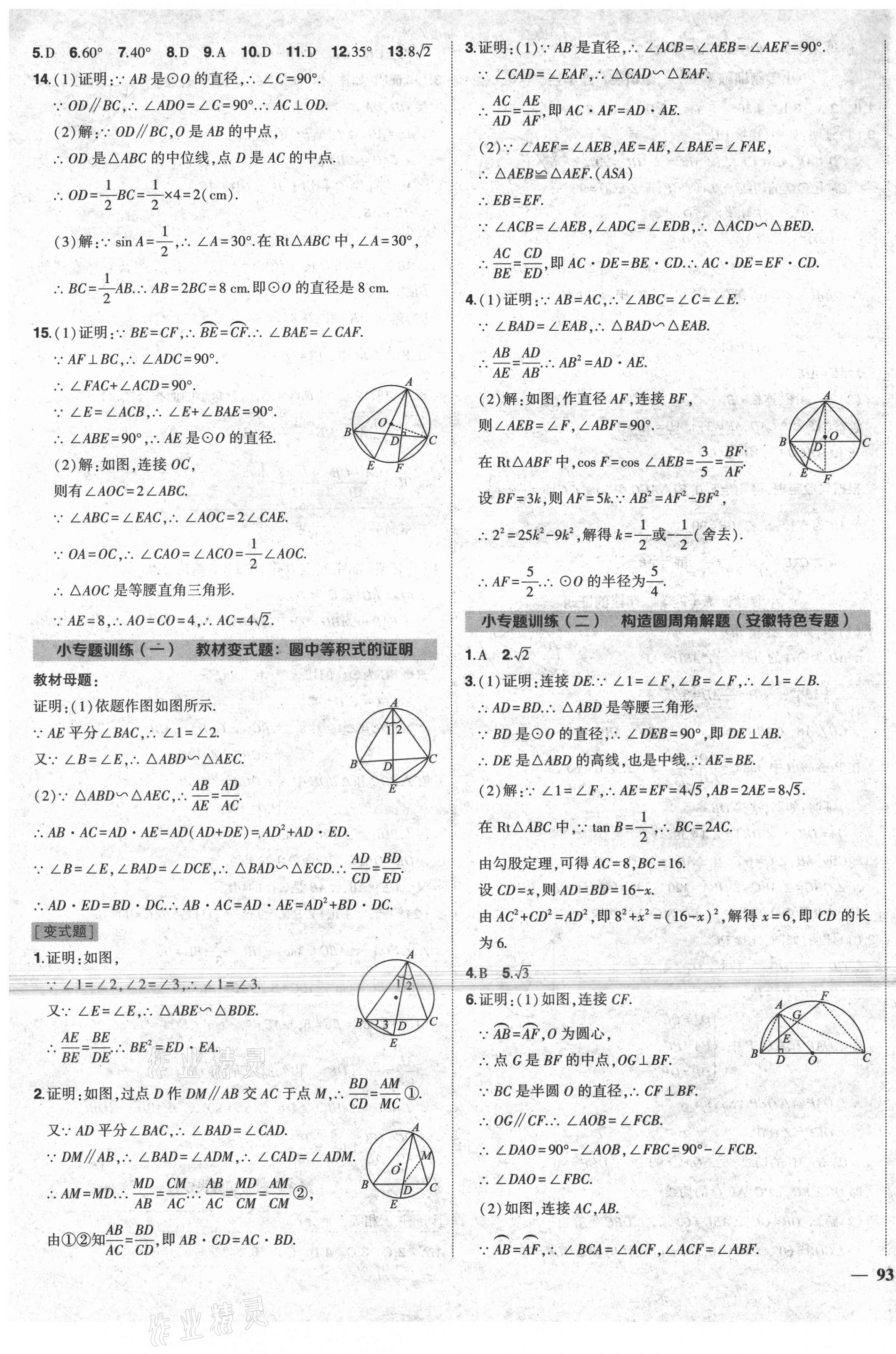 2021年?duì)钤刹怕穭?chuàng)優(yōu)作業(yè)九年級(jí)數(shù)學(xué)下冊(cè)滬科版安徽專(zhuān)用 第5頁(yè)