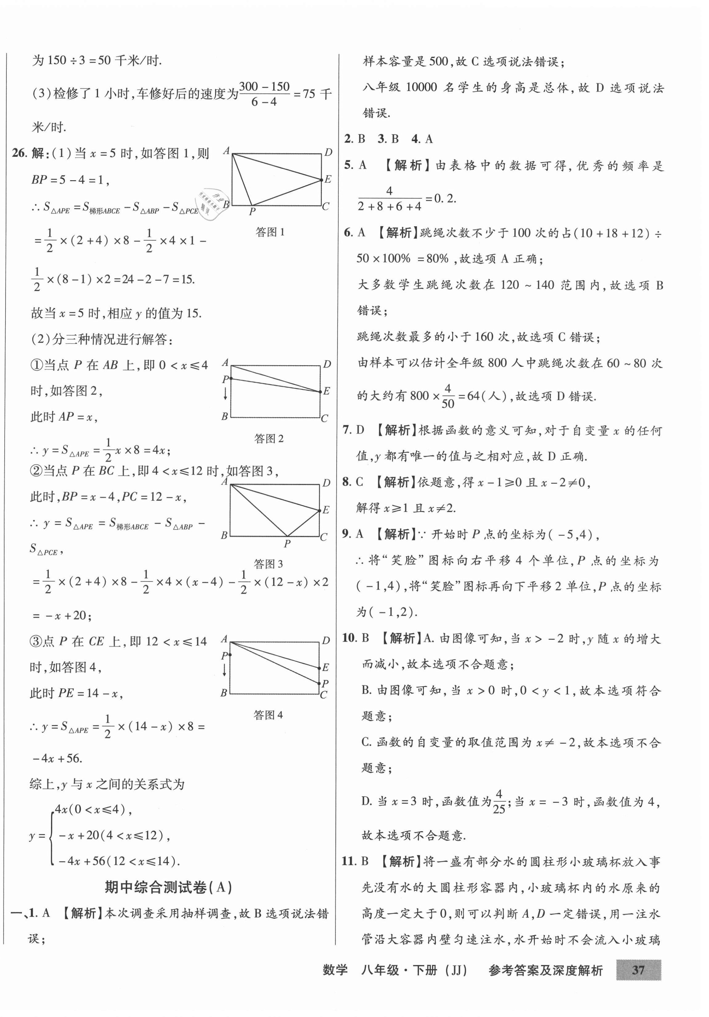 2021年高效提分單元測(cè)試卷八年級(jí)數(shù)學(xué)下冊(cè)冀教版河北科學(xué)技術(shù)出版社 第10頁(yè)