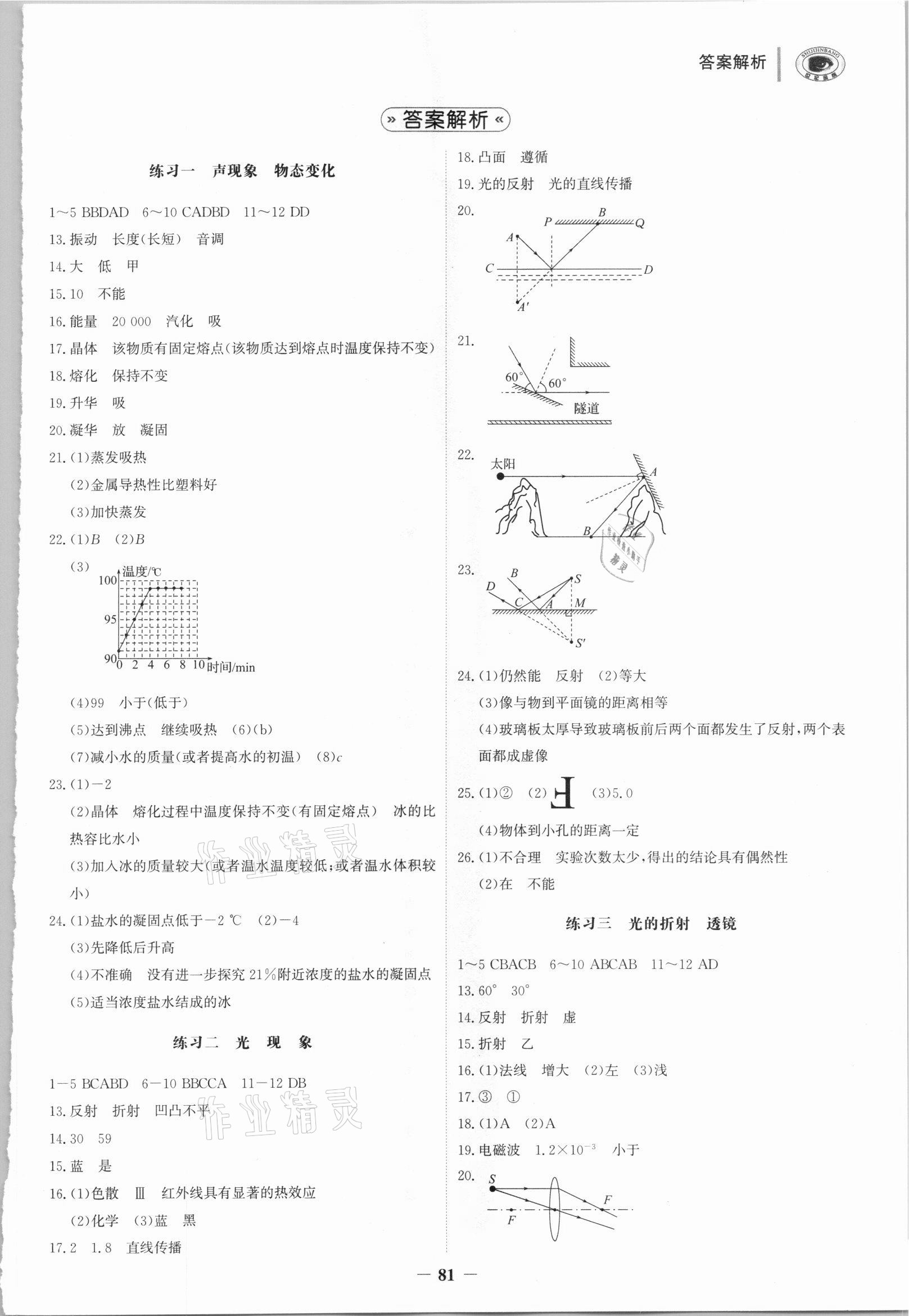 2021年金榜中考30分鐘小題練物理蘇科版 第1頁