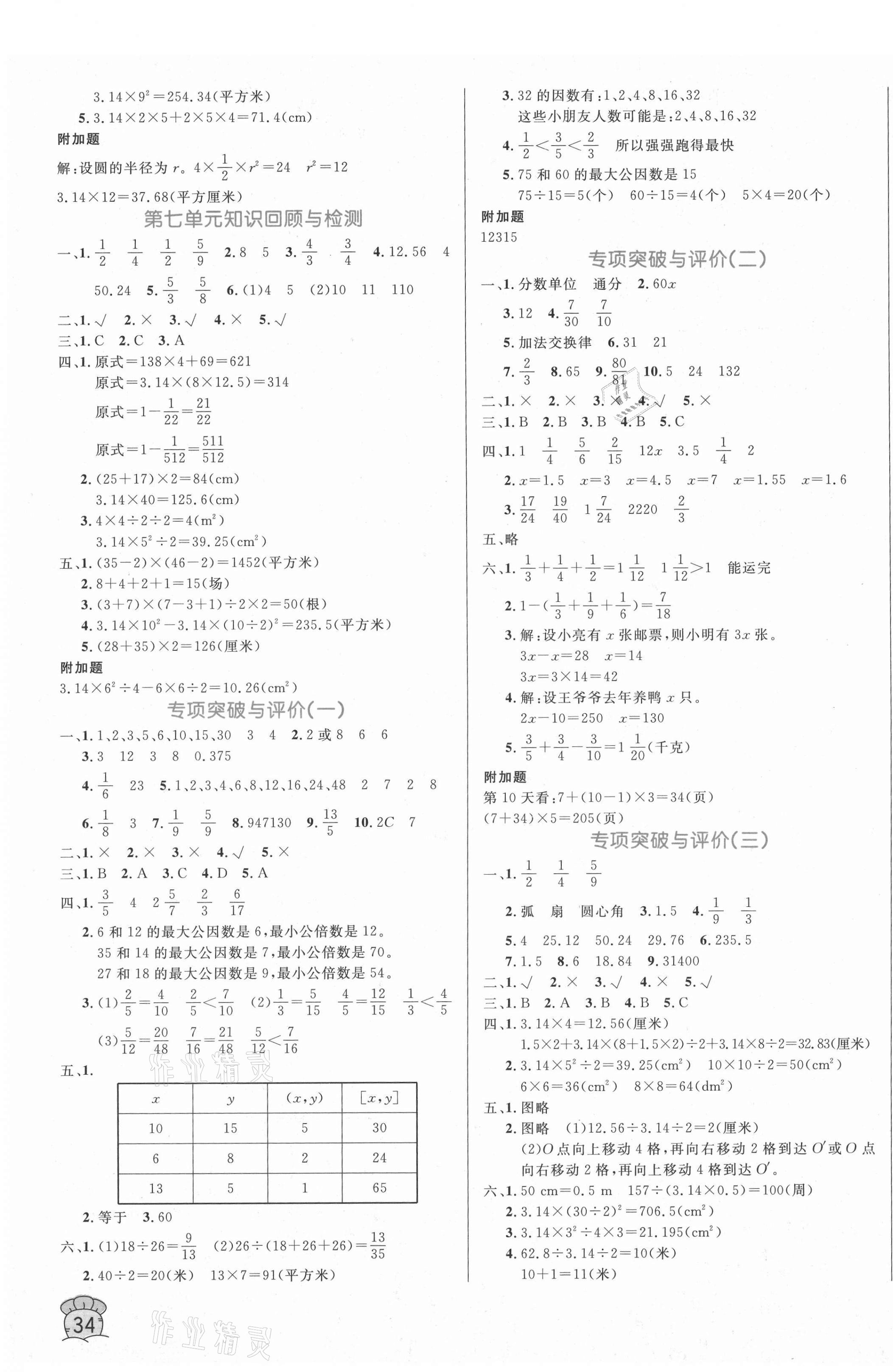 2021年黃岡名卷五年級(jí)數(shù)學(xué)下冊(cè)蘇教版 第3頁(yè)