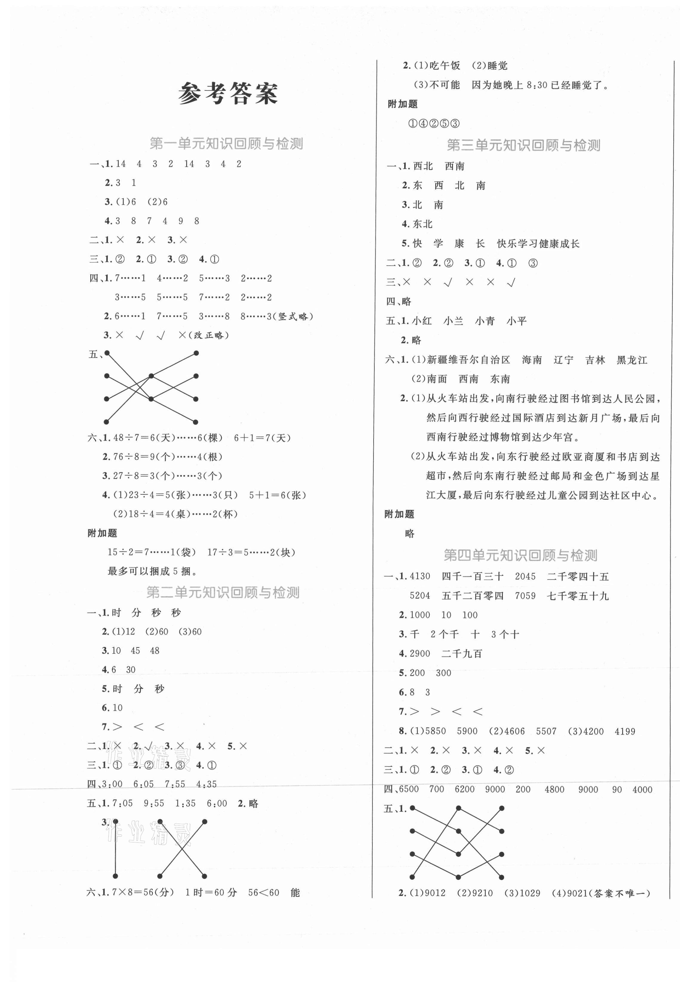 2021年黃岡名卷二年級數(shù)學(xué)下冊蘇教版 第1頁