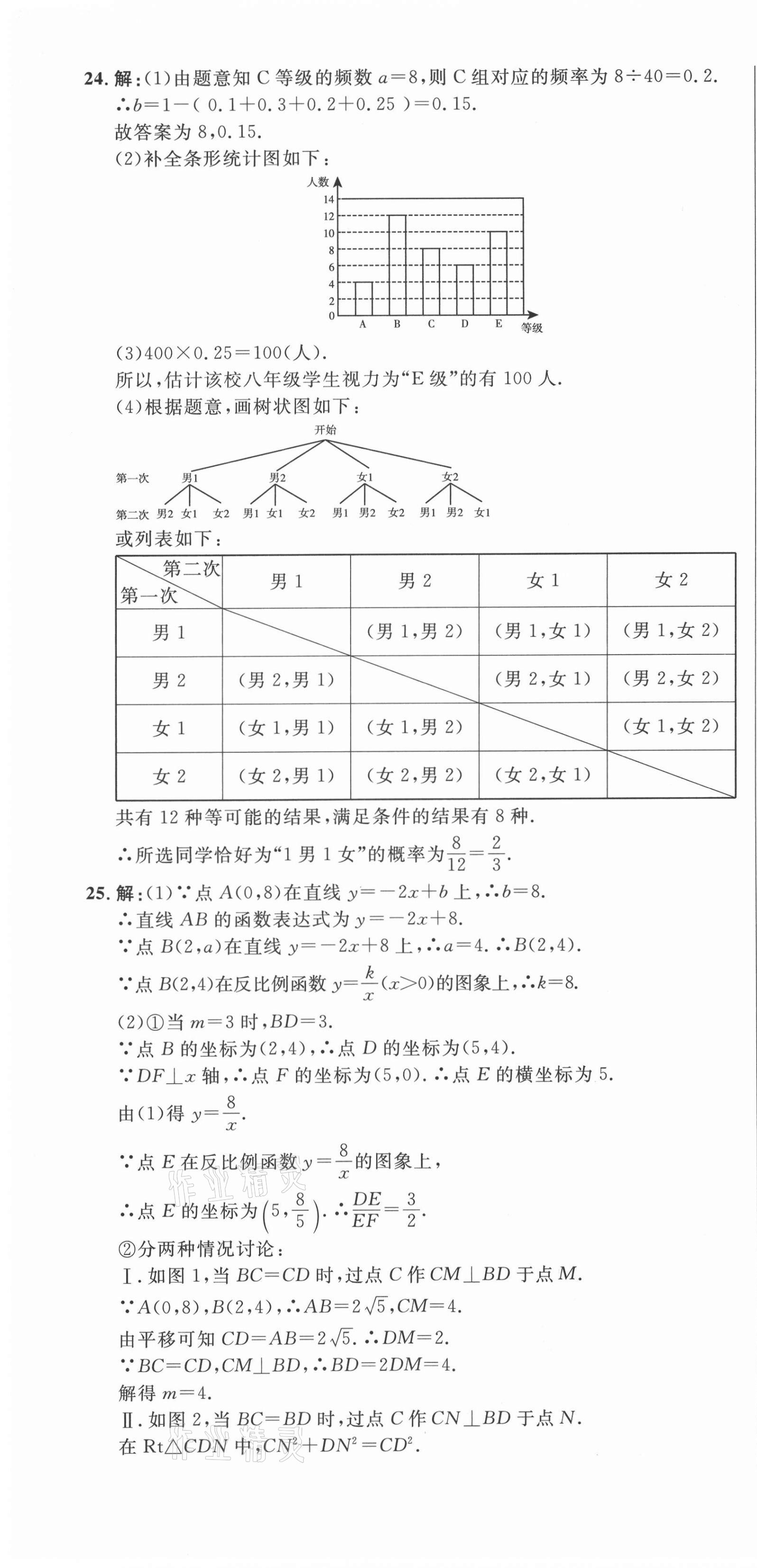 2021年中考321數(shù)學(xué)中考人教版濟南專版 參考答案第7頁