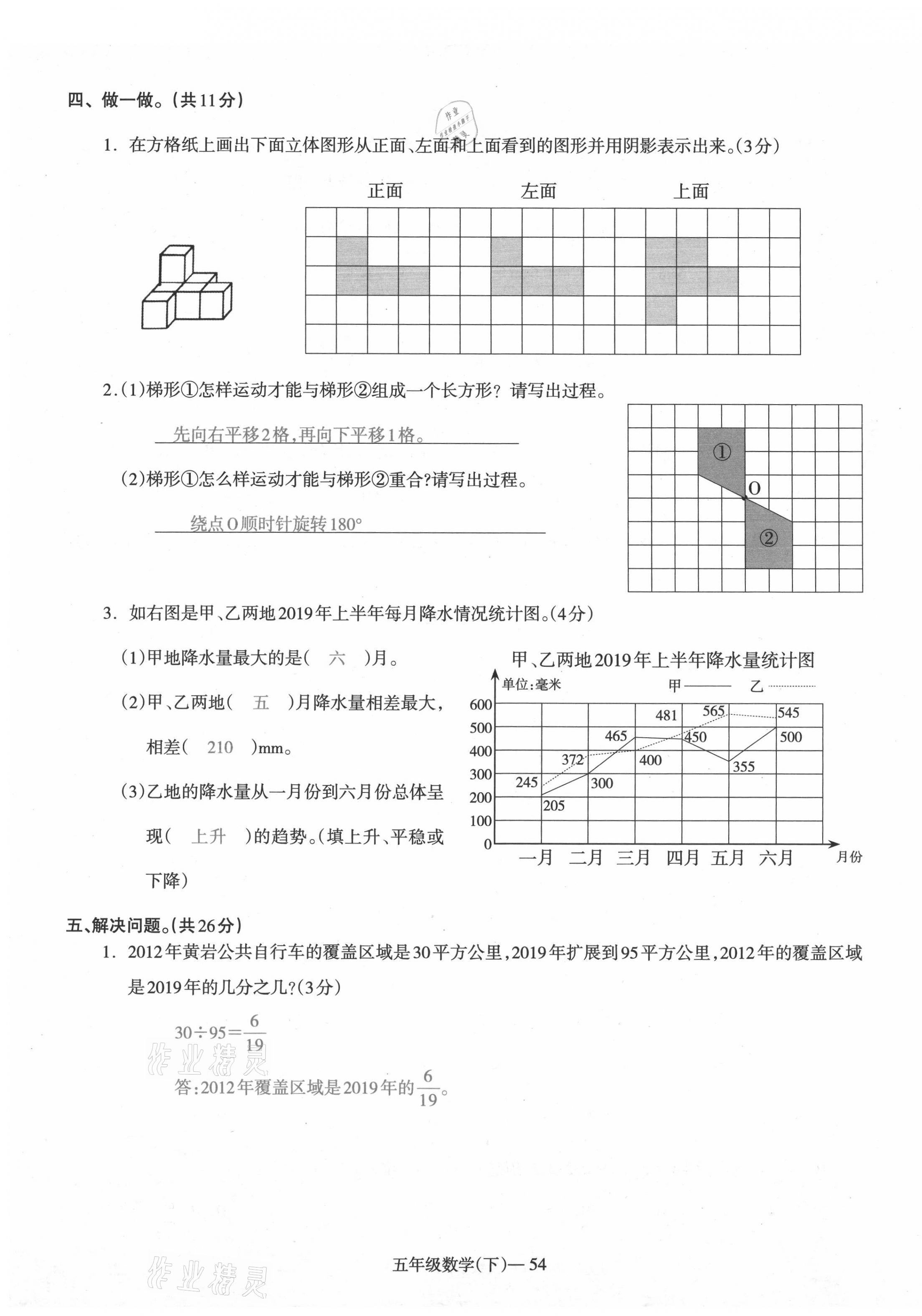 2021年小學(xué)期末加油站五年級數(shù)學(xué)下冊人教版 第11頁