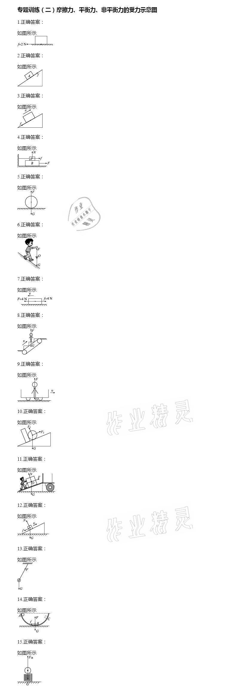 2021年智能診斷練測考八年級物理下冊人教版 參考答案第14頁