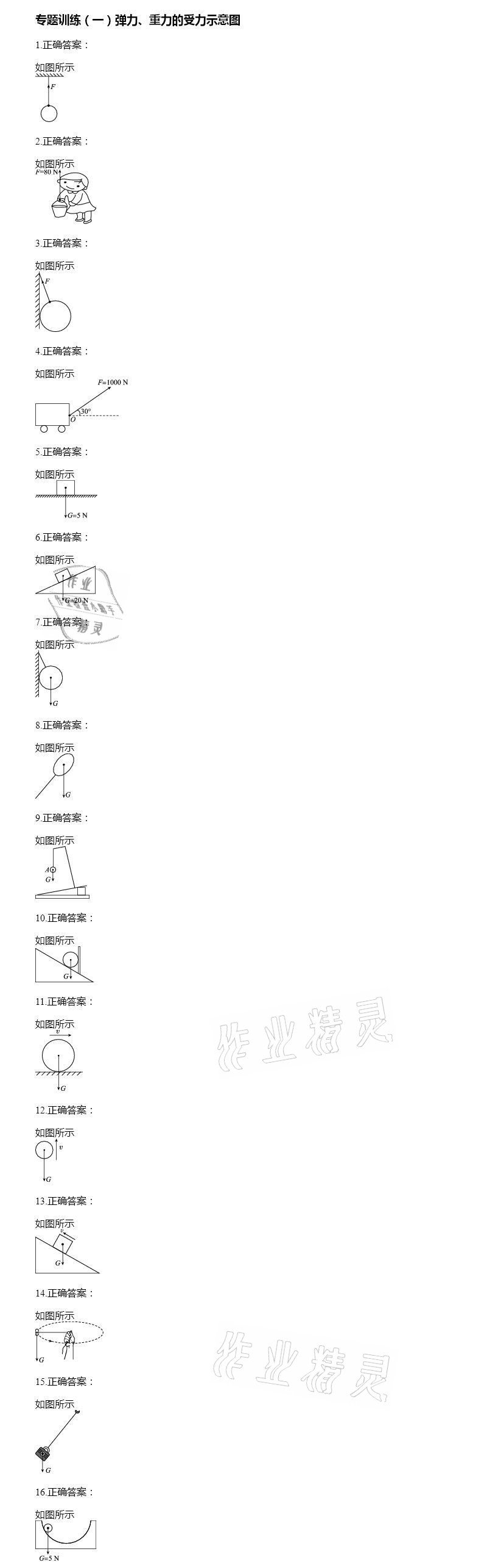 2021年智能診斷練測考八年級物理下冊人教版 參考答案第5頁