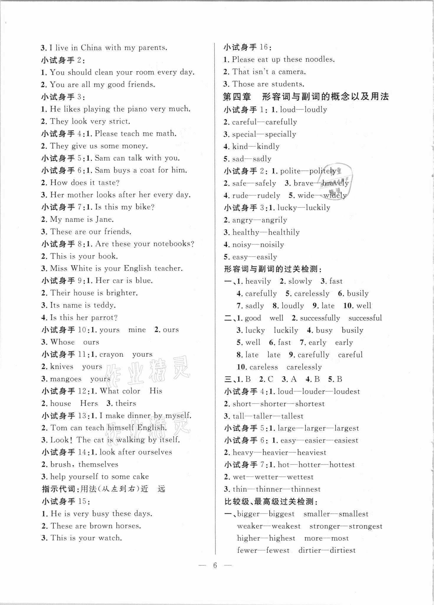 2021年小學(xué)畢業(yè)升學(xué)總復(fù)習(xí)英語廣州出版社 第2頁