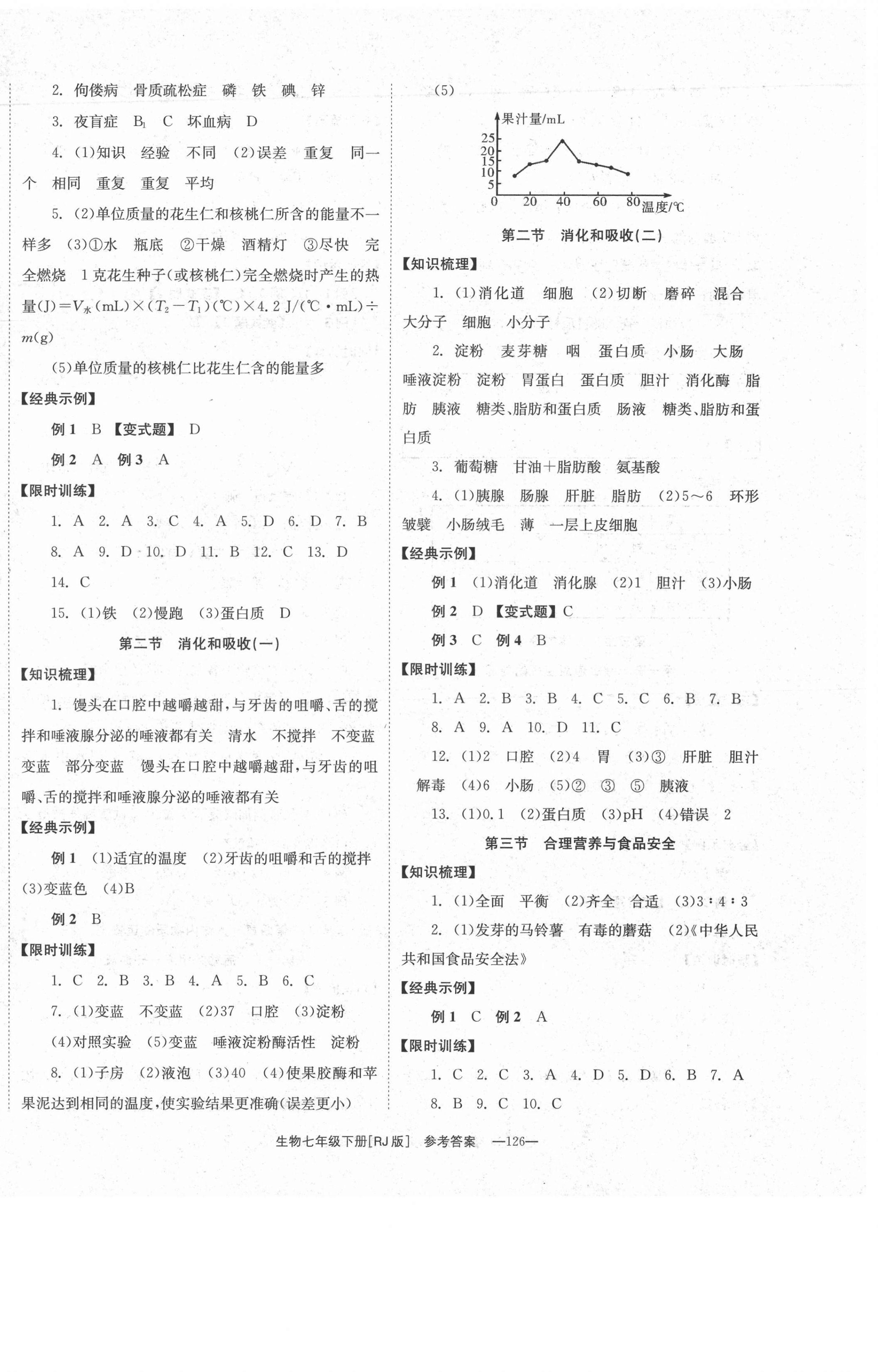 2021年全效学习学业评价方案七年级生物下册人教版 第2页