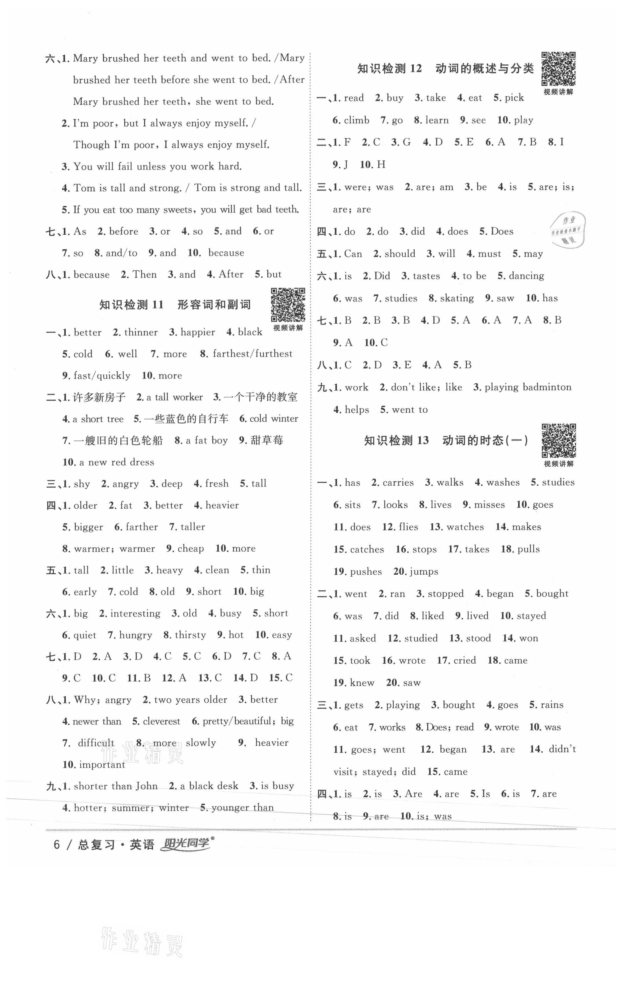 2021年陽光同學(xué)浙江省小學(xué)畢業(yè)升學(xué)系統(tǒng)總復(fù)習(xí)英語 第6頁