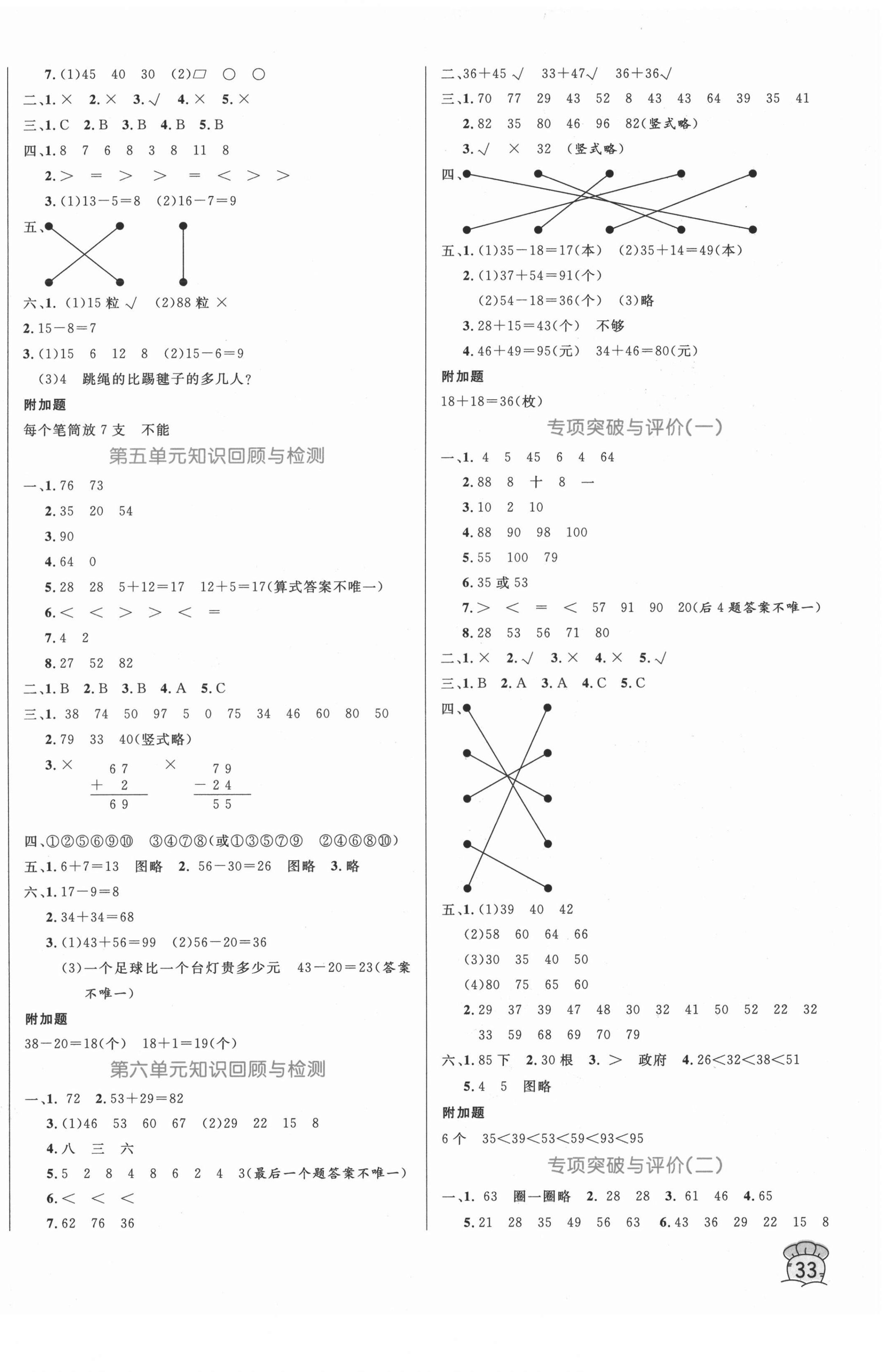 2021年黃岡名卷一年級數(shù)學(xué)下冊北師大版 第2頁