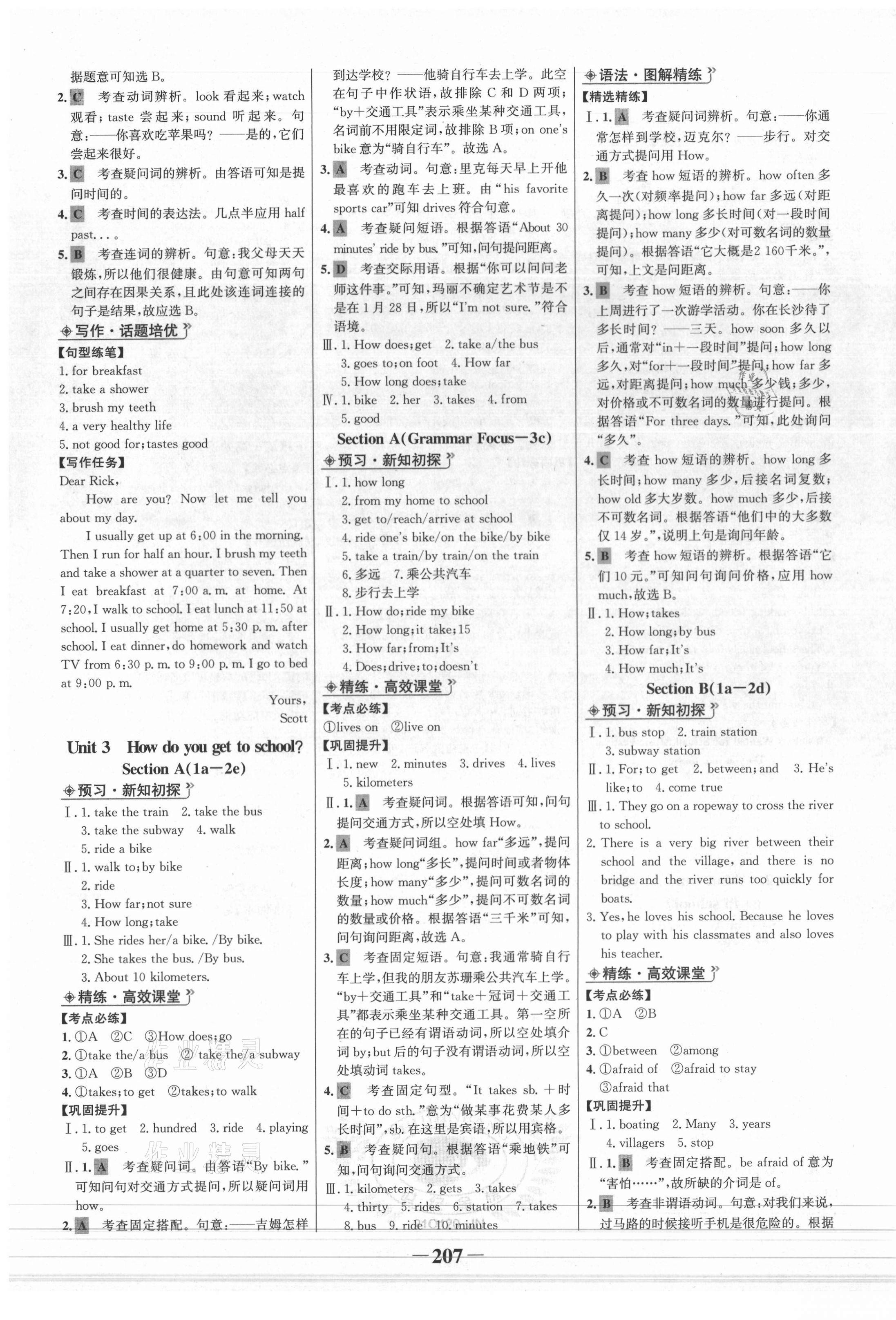 2021年世纪金榜金榜学案七年级英语下册人教版济南专版 第3页